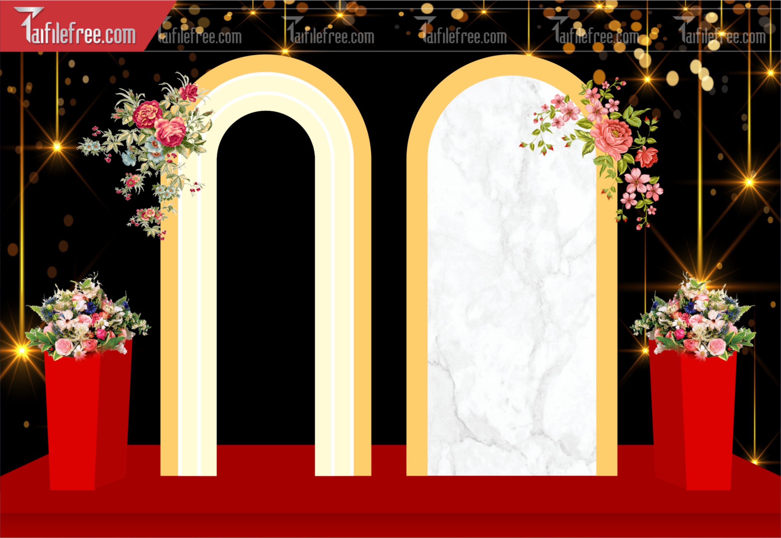 Mẫu Trang Trí Backdrop Đám Cưới Đẹp PDC157