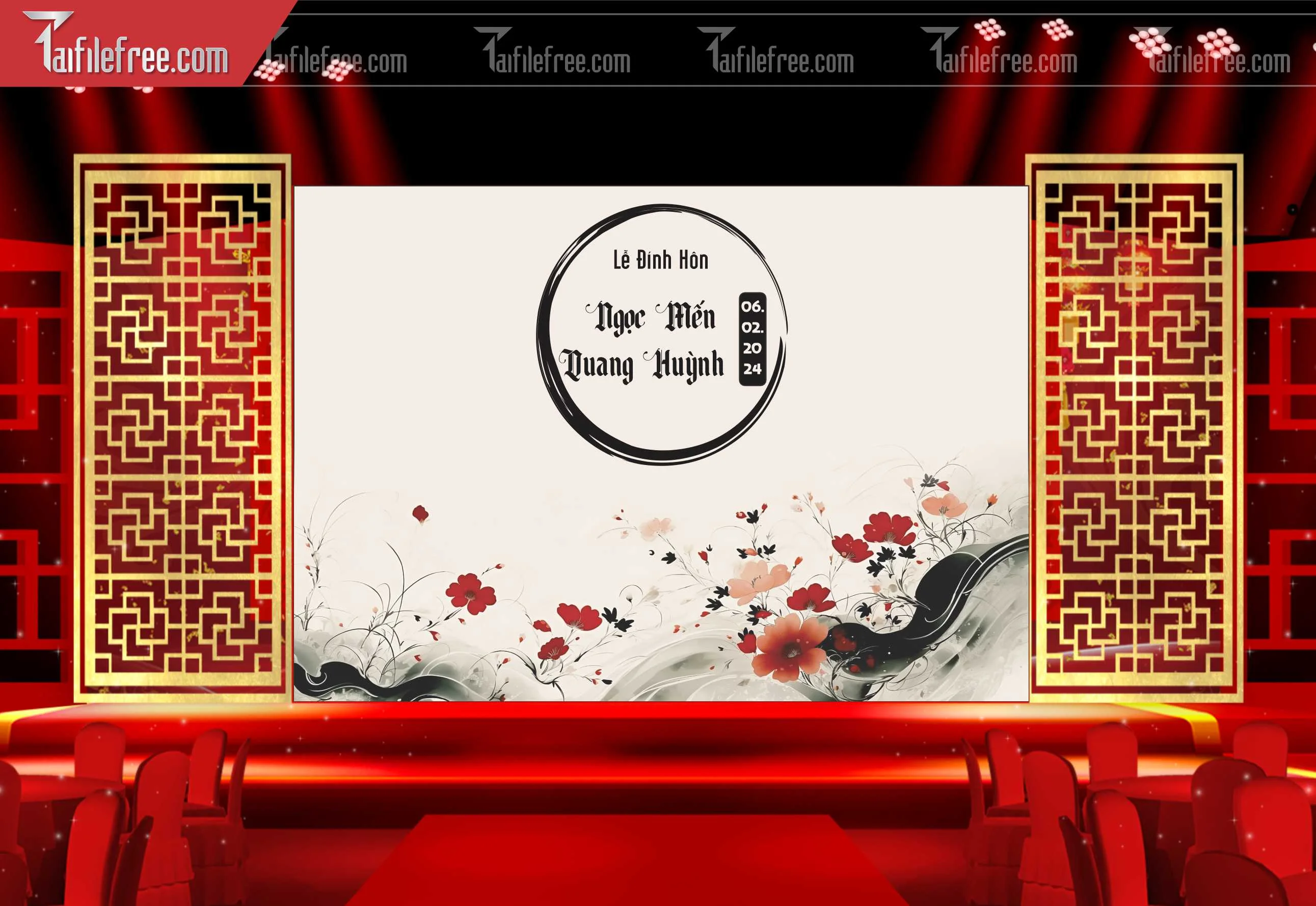 Phông Đám Cưới Đẹp PDC19