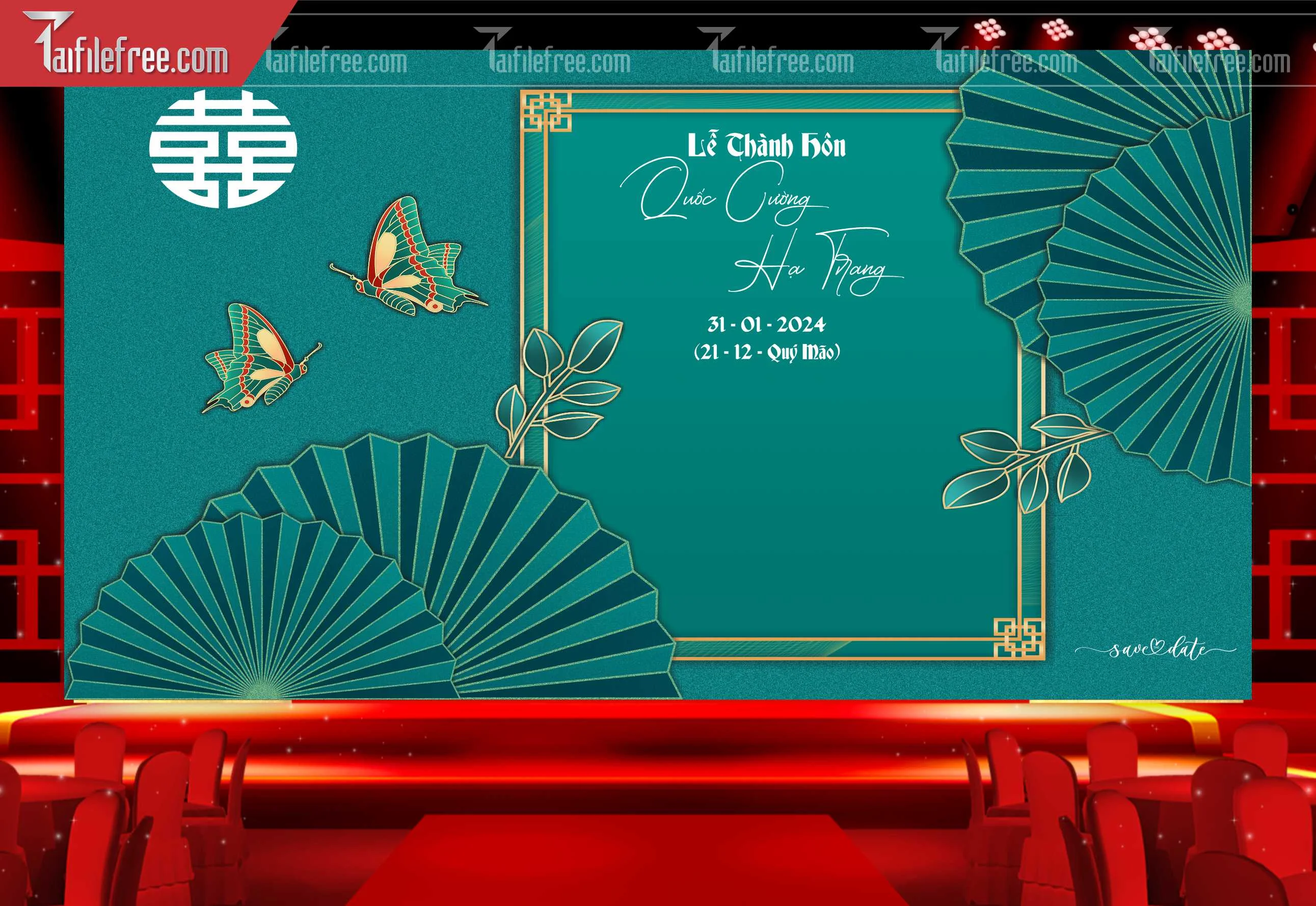 Mẫu Trang Trí Backdrop Đám Cưới Đẹp PDC44