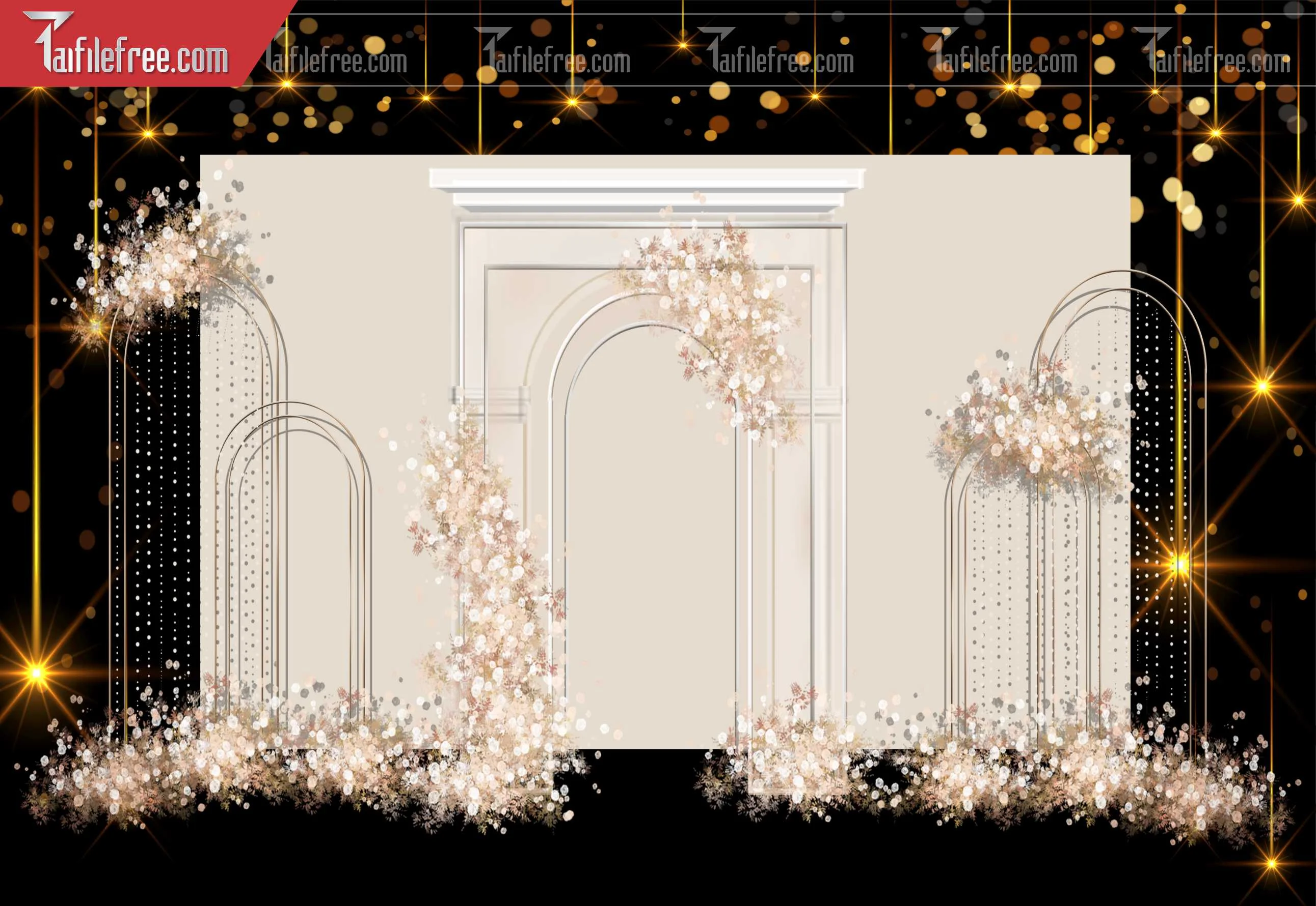 Mẫu Trang Trí Backdrop Đám Cưới Đẹp PDC62