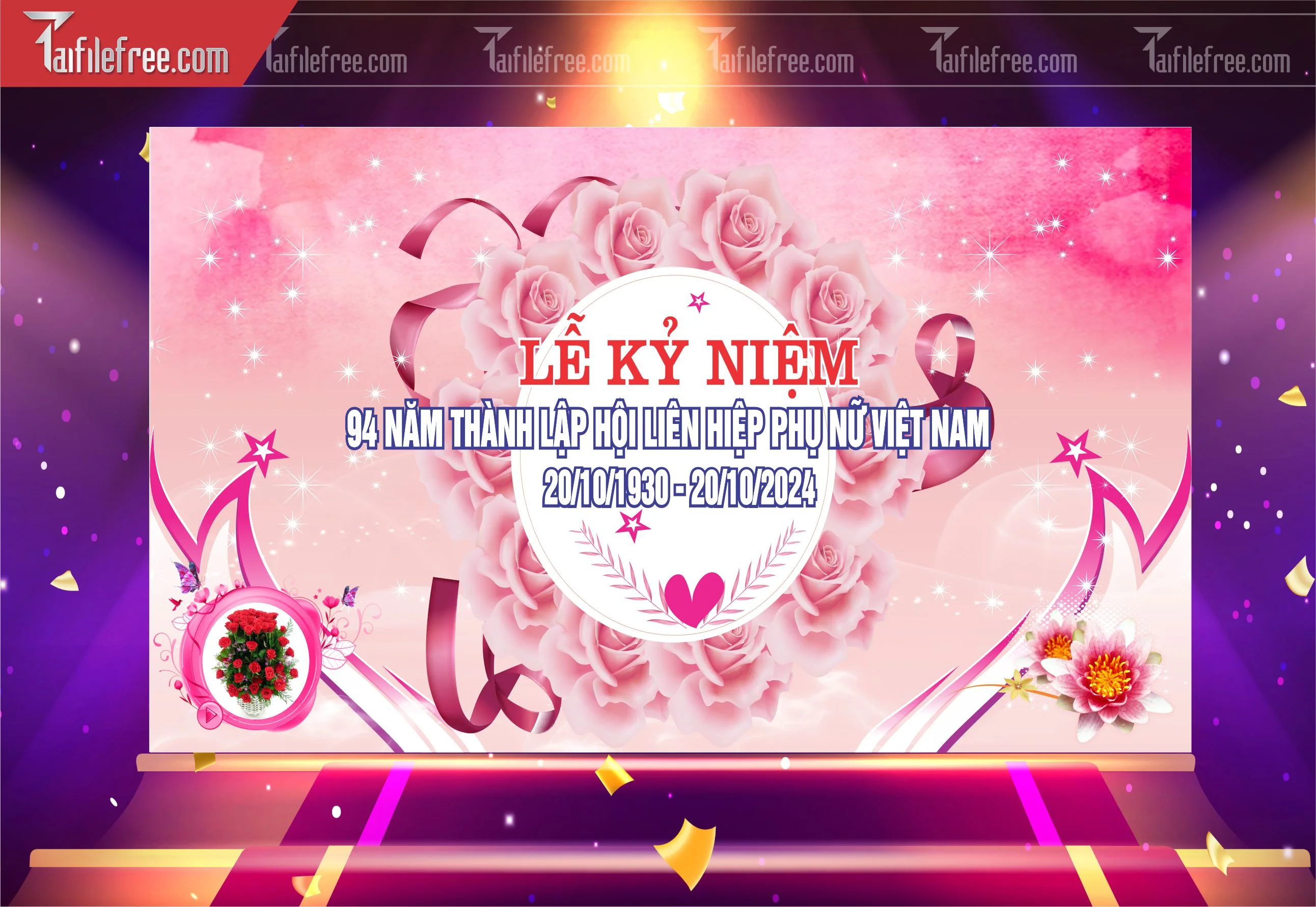 Phông Nền Ngày Phụ Nữ Việt Nam Đẹp, Ấn Tượng PNN100