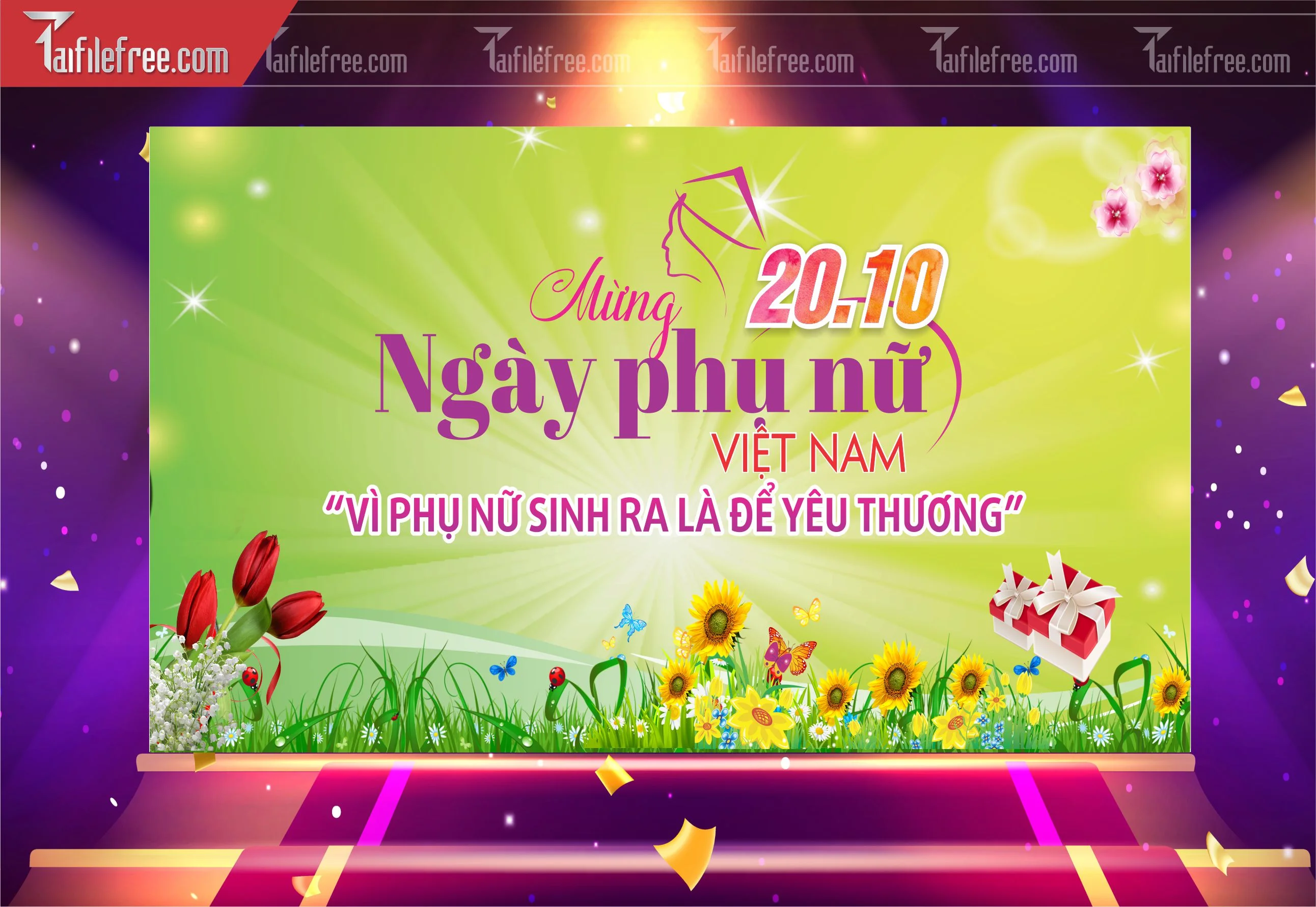 Phông Nền Ngày Phụ Nữ Việt Nam Đẹp, Ấn Tượng PNN86