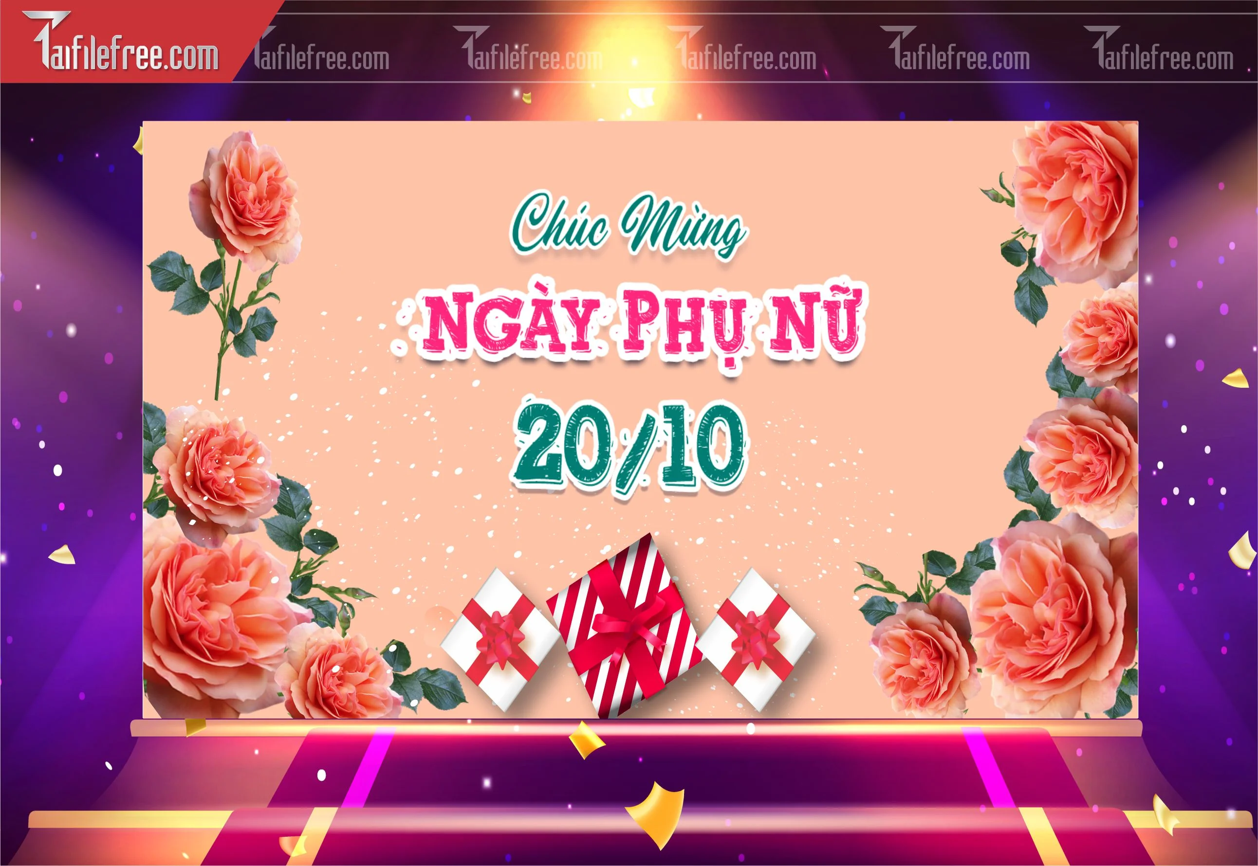 Phông Nền Ngày Phụ Nữ Việt Nam Đẹp, Ấn Tượng PNN94