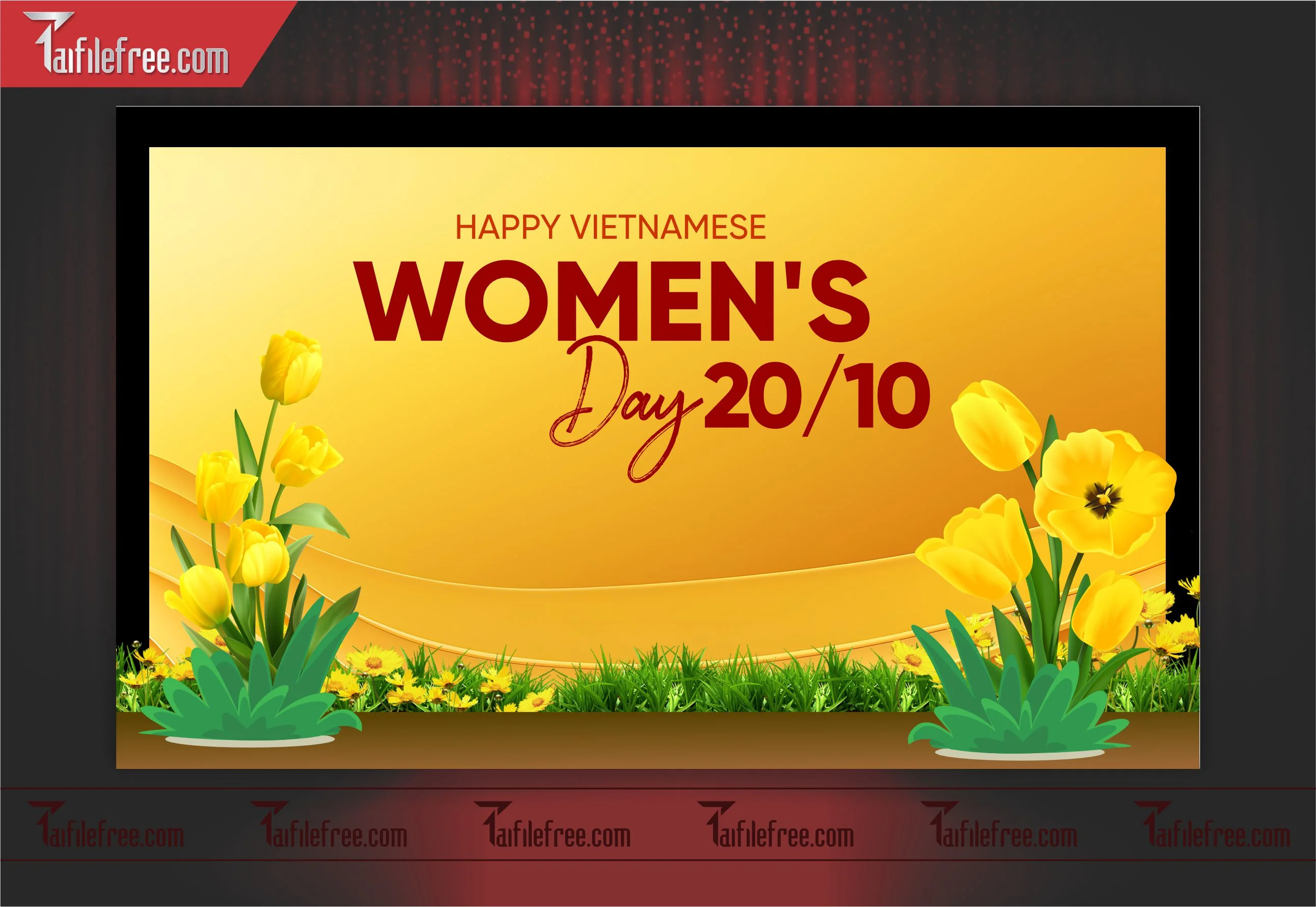 Phông Nền Ngày Phụ Nữ Việt Nam Đẹp, Ấn Tượng PNN12