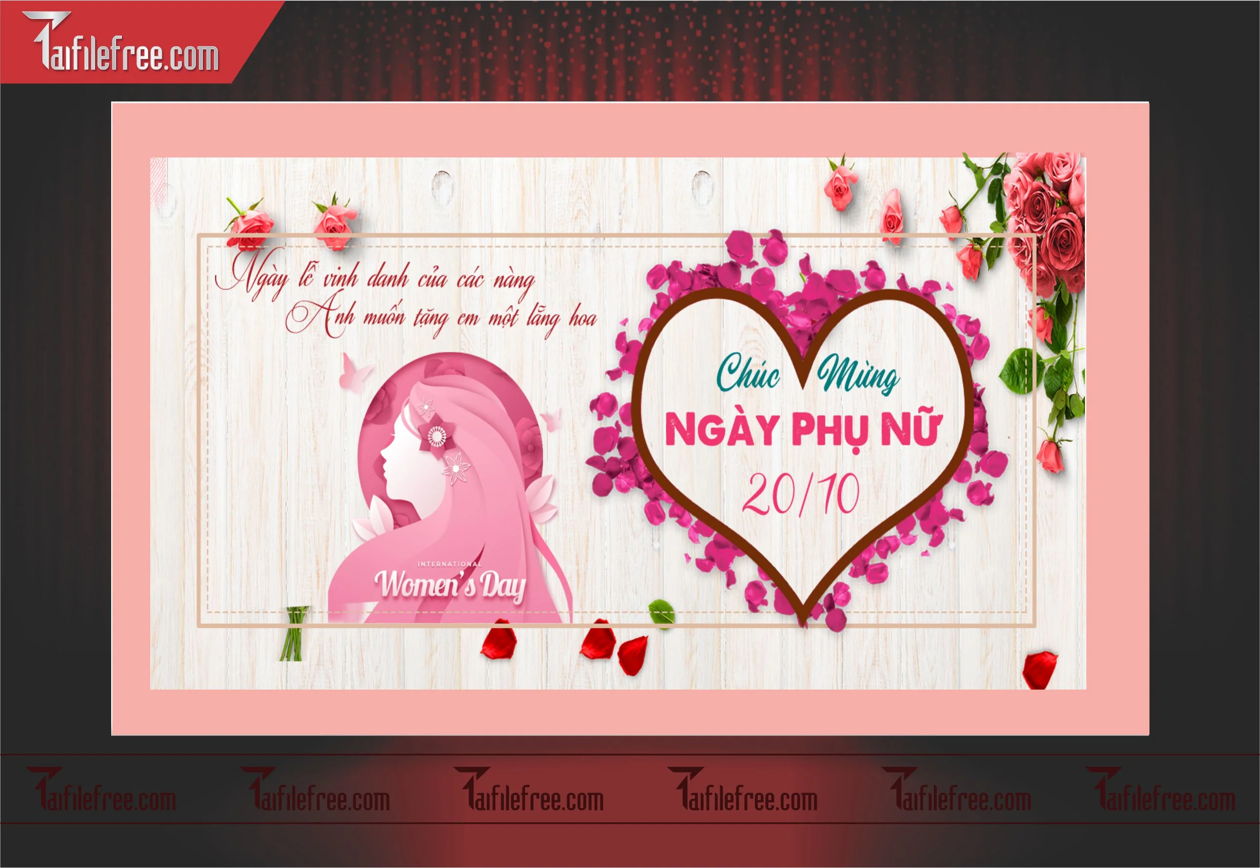 Phông Nền Ngày Phụ Nữ Việt Nam Đẹp, Ấn Tượng PNN40