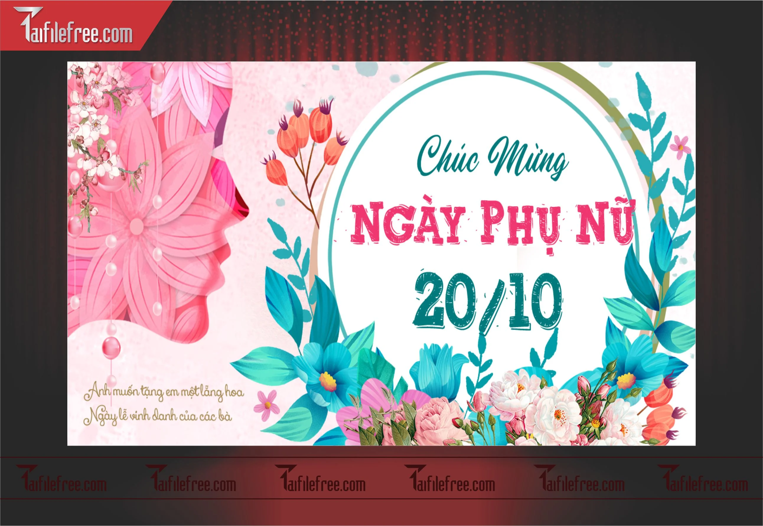 Phông Nền Ngày Phụ Nữ Việt Nam Đẹp, Ấn Tượng PNN45
