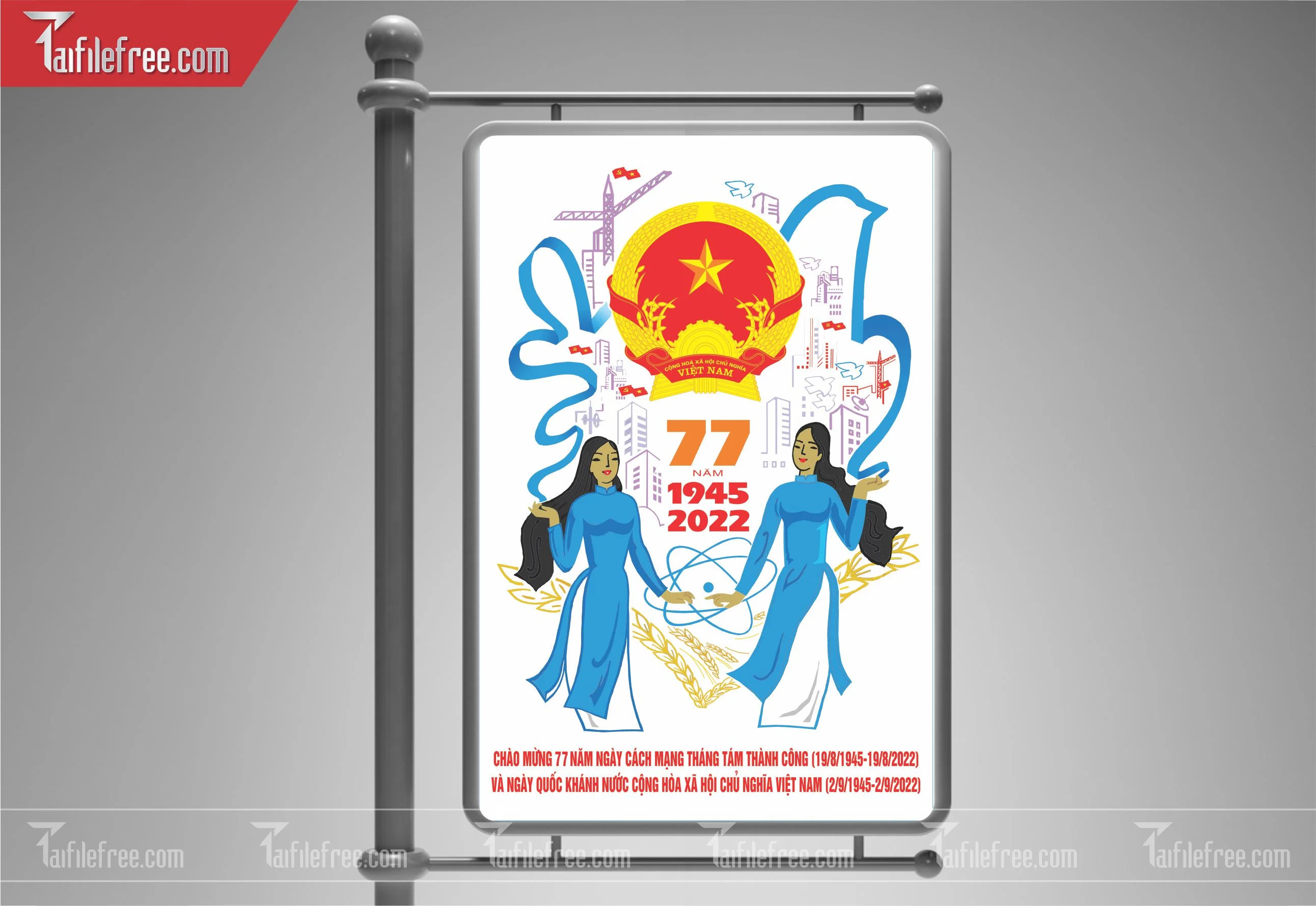 Banner, Poster Kỷ Niệm Quốc Khánh Ngày Độc Lập QK18