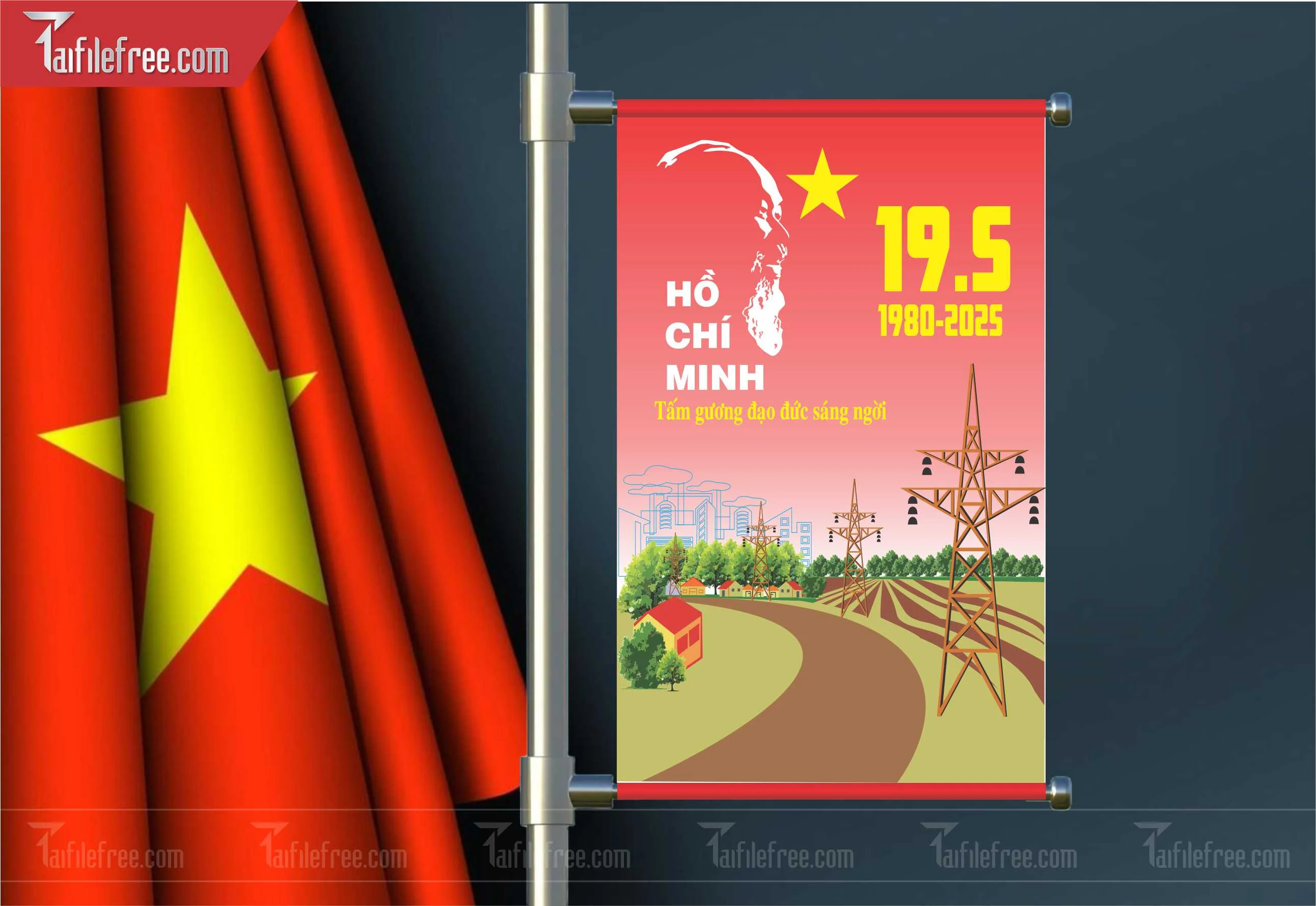 Banner Kỷ Niệm Ngày Sinh Bác Hồ S54