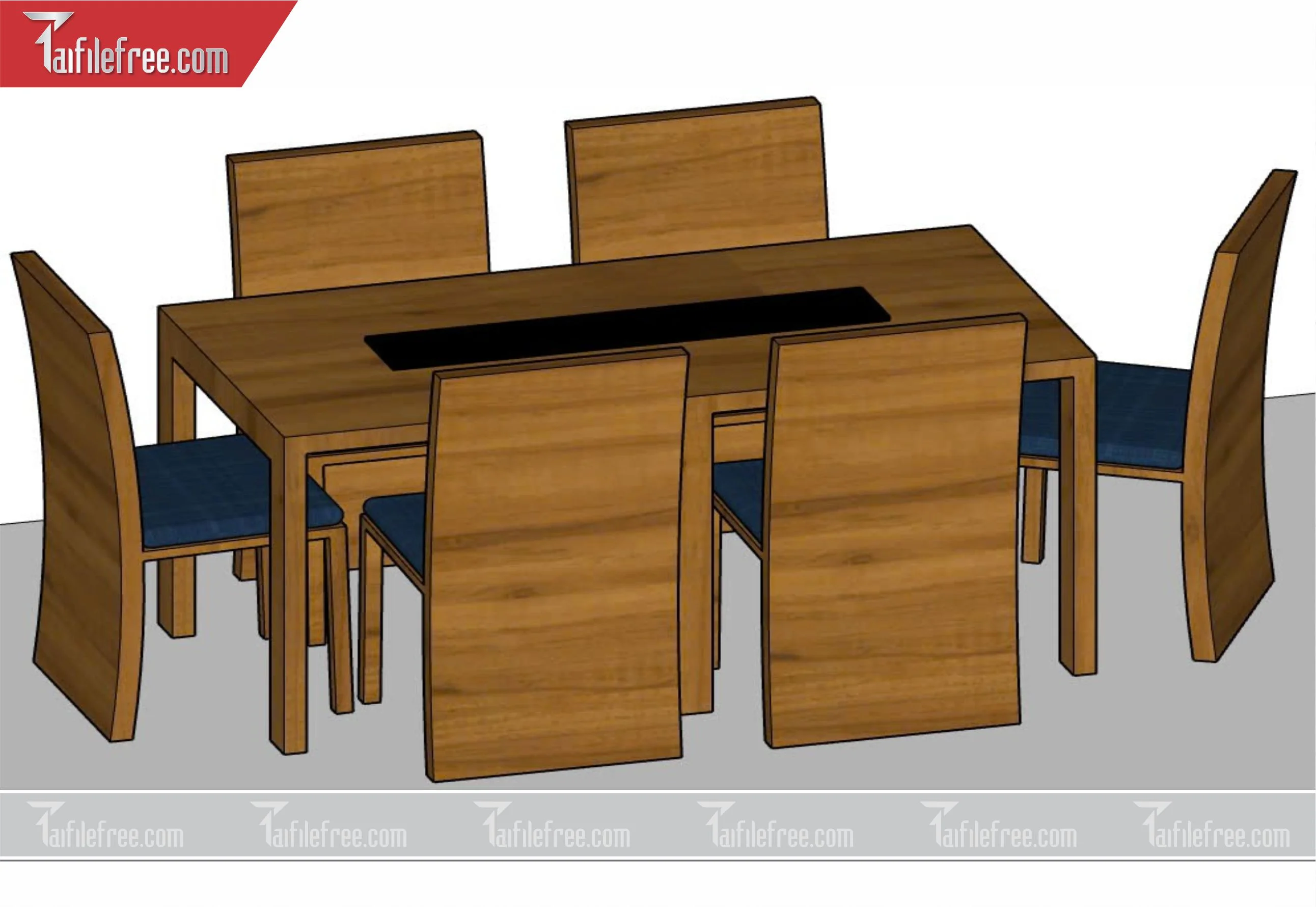 File 3D Sketchup Bàn Ăn_SK01