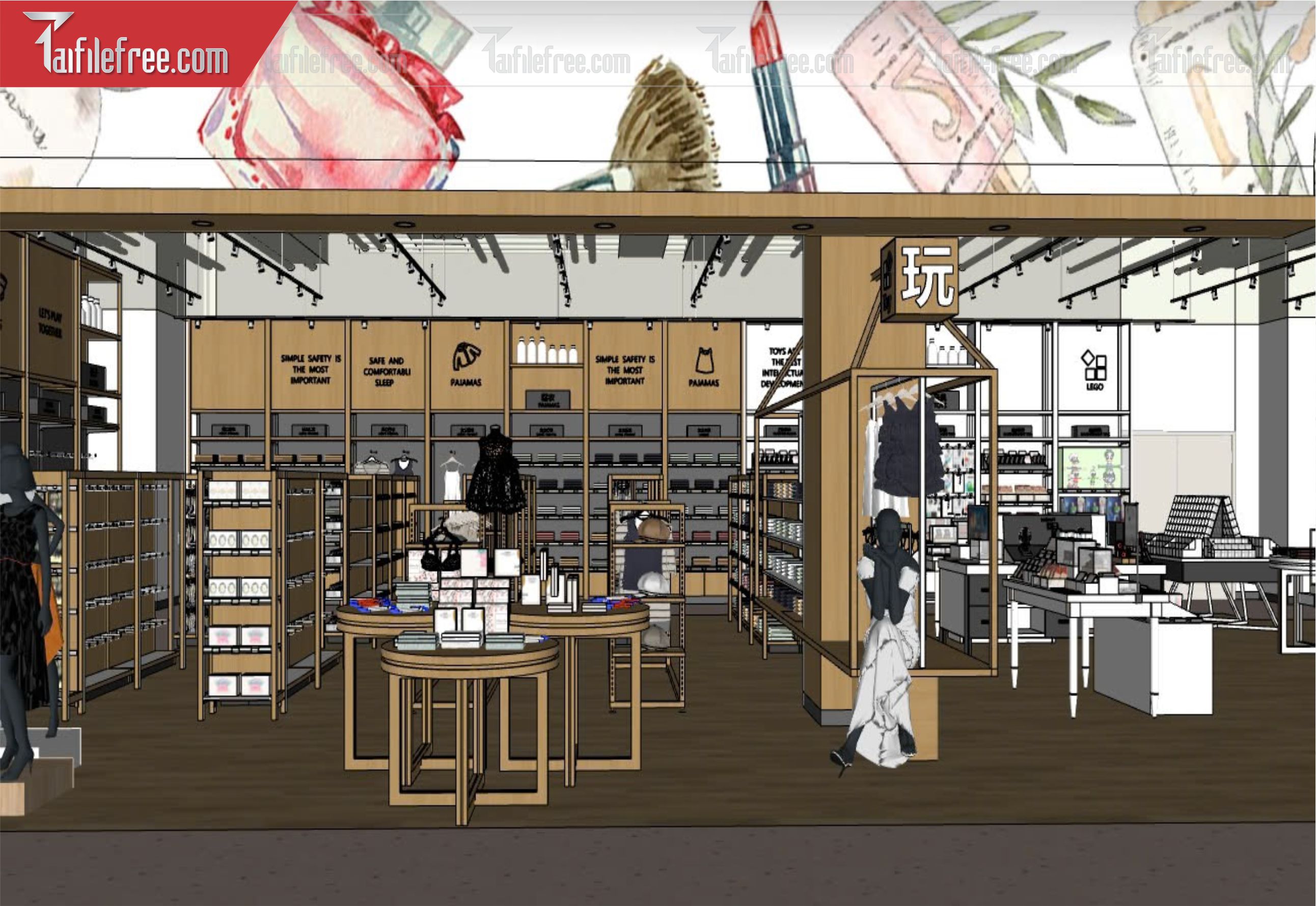 File 3D Sketchup Siêu Thị_SK439