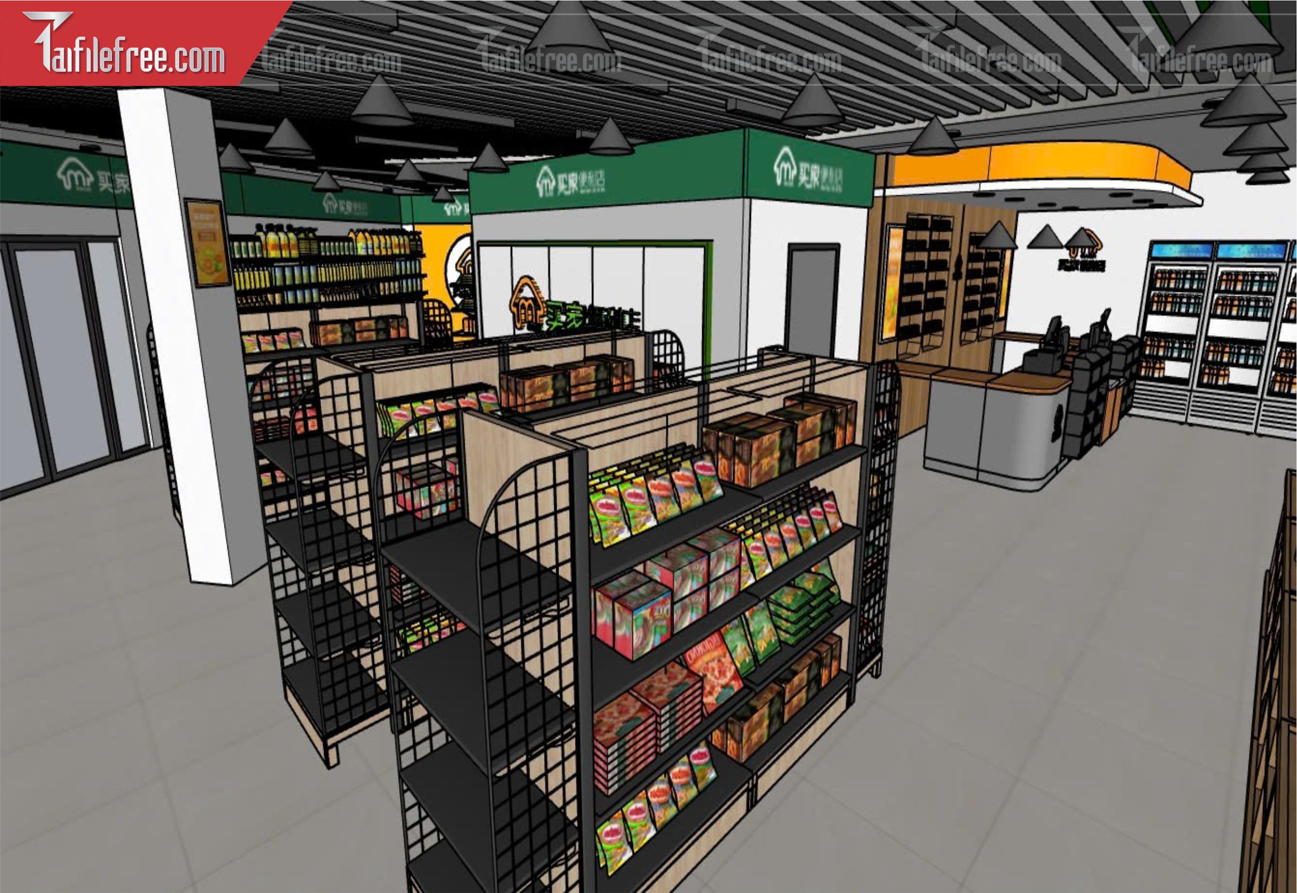 File 3D Sketchup Siêu Thị_SK540