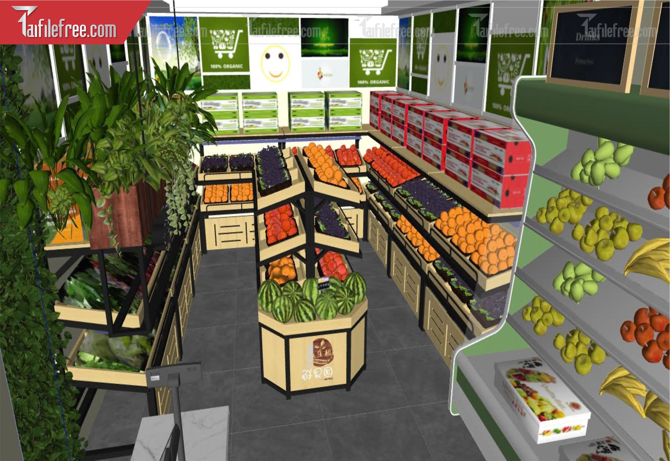 File 3D Sketchup Siêu Thị_SK542