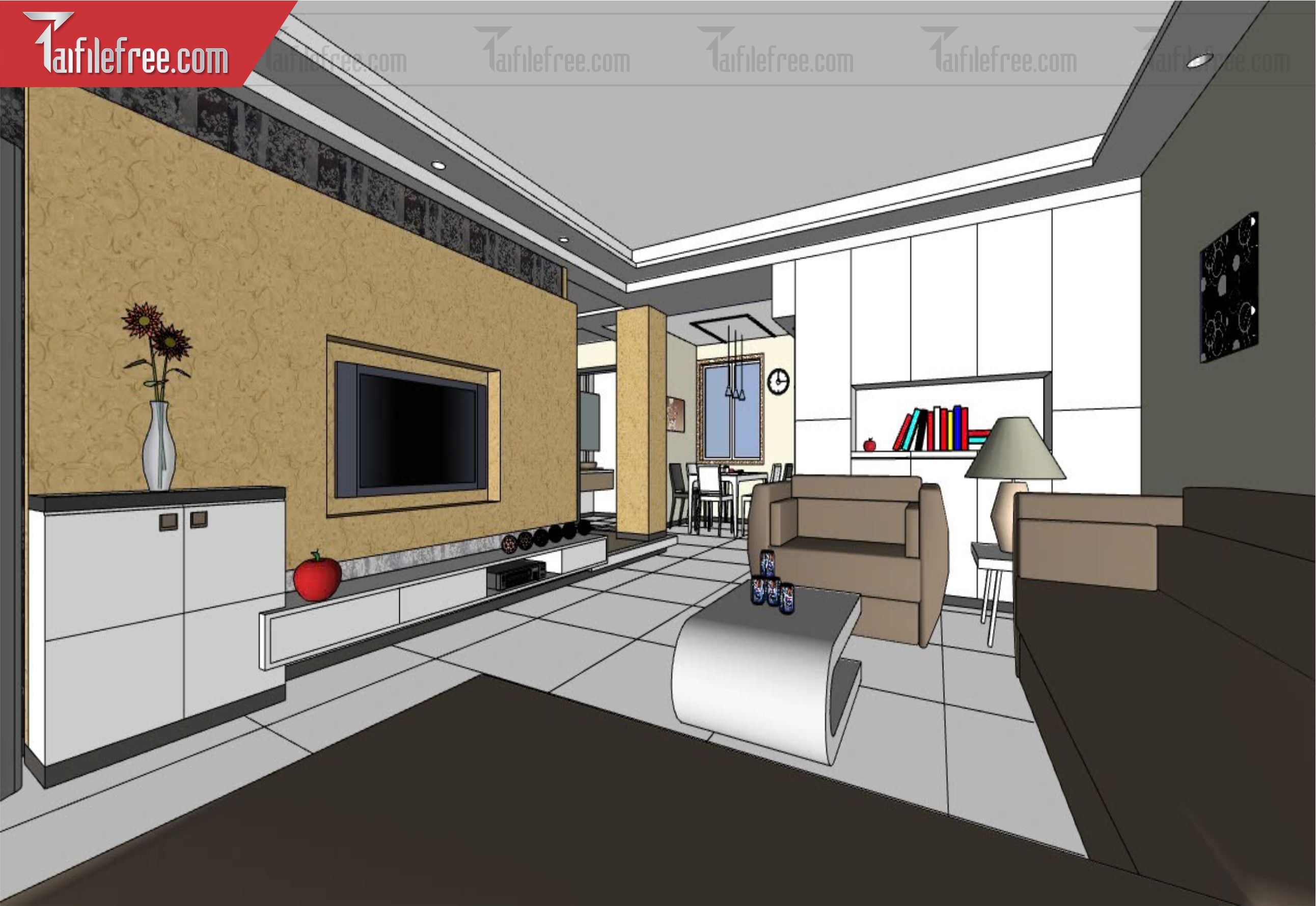 File 3D Sketchup Phòng Khách_SK562