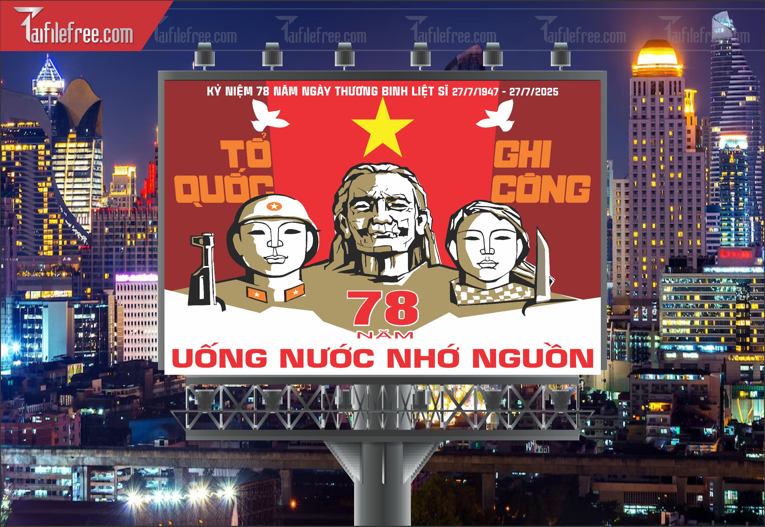 Tranh Cổ Động Kỷ Niệm Ngày Thương Binh Liệt Sĩ_TBS37