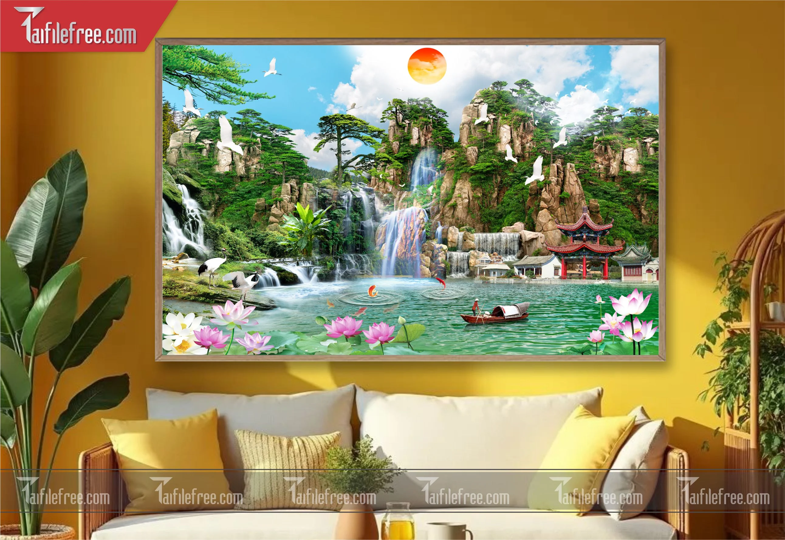 Tranh Phong Cảnh Đẹp, Tranh Sơn Thủy TC28