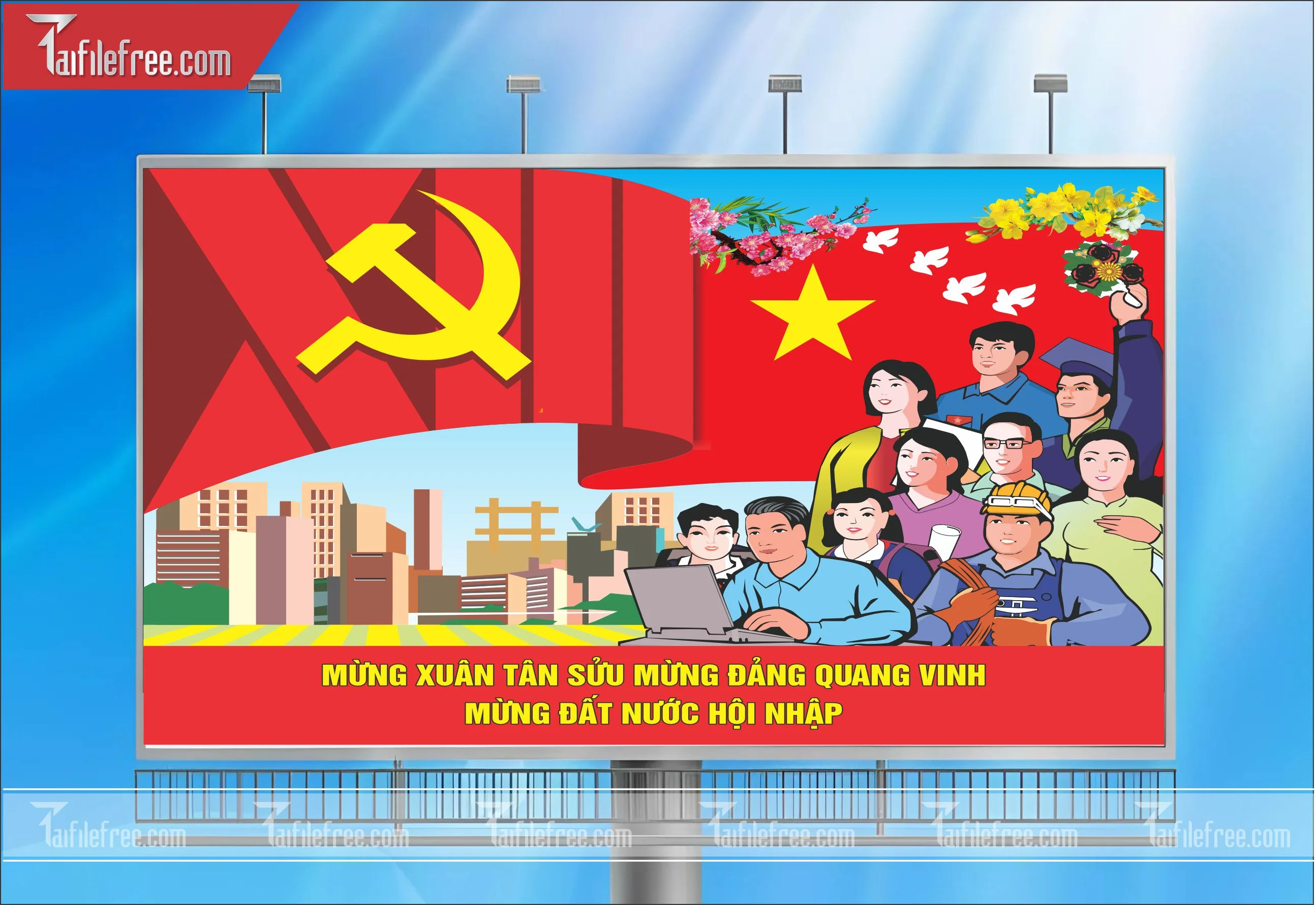 TRANH CỔ ĐỘNG MỪNG ĐẢNG, MỪNG XUÂN_TD08