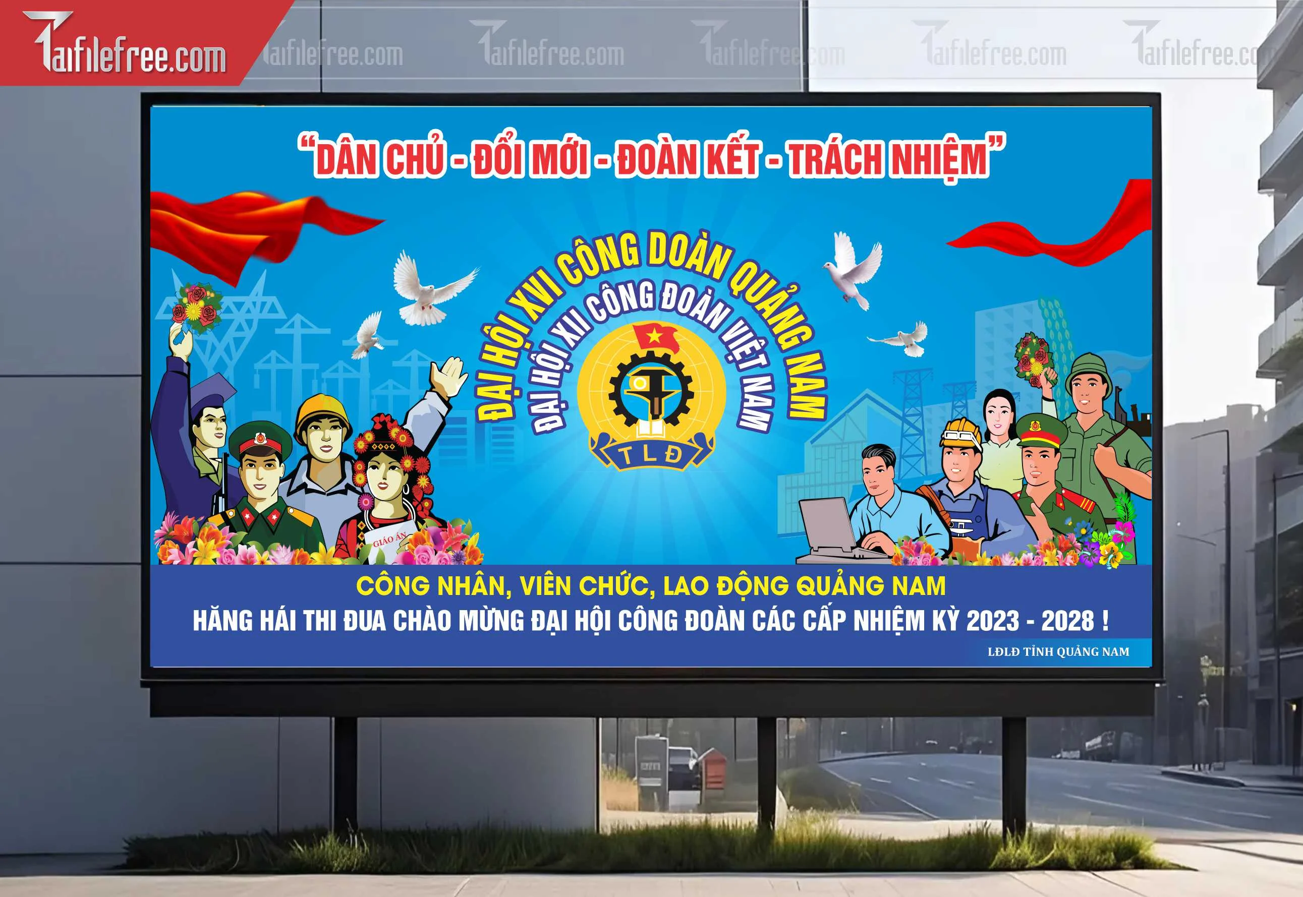 Poster/Banner Đại Hội Công Đoàn_TD240