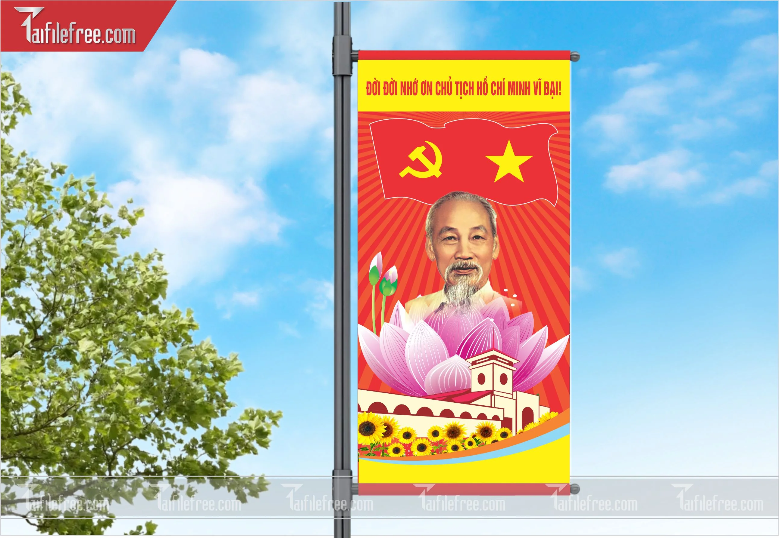 Phướn Cổ Động Mừng Đảng Mừng Xuân, Kỷ Niệm Ngày Thành Lập Đảng Cộng sản Việt Nam_TD25