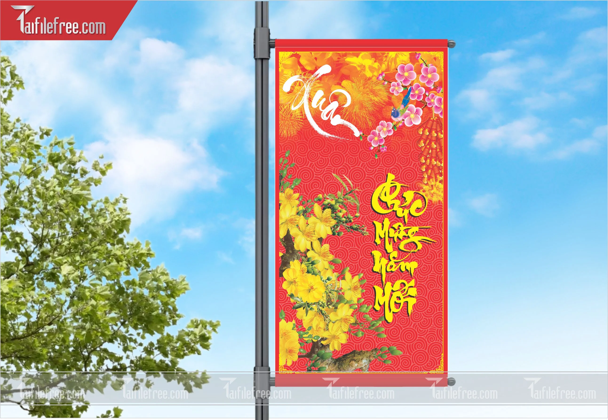 Phướn Mừng Xuân, Chúc Mừng Năm Mới_TD40