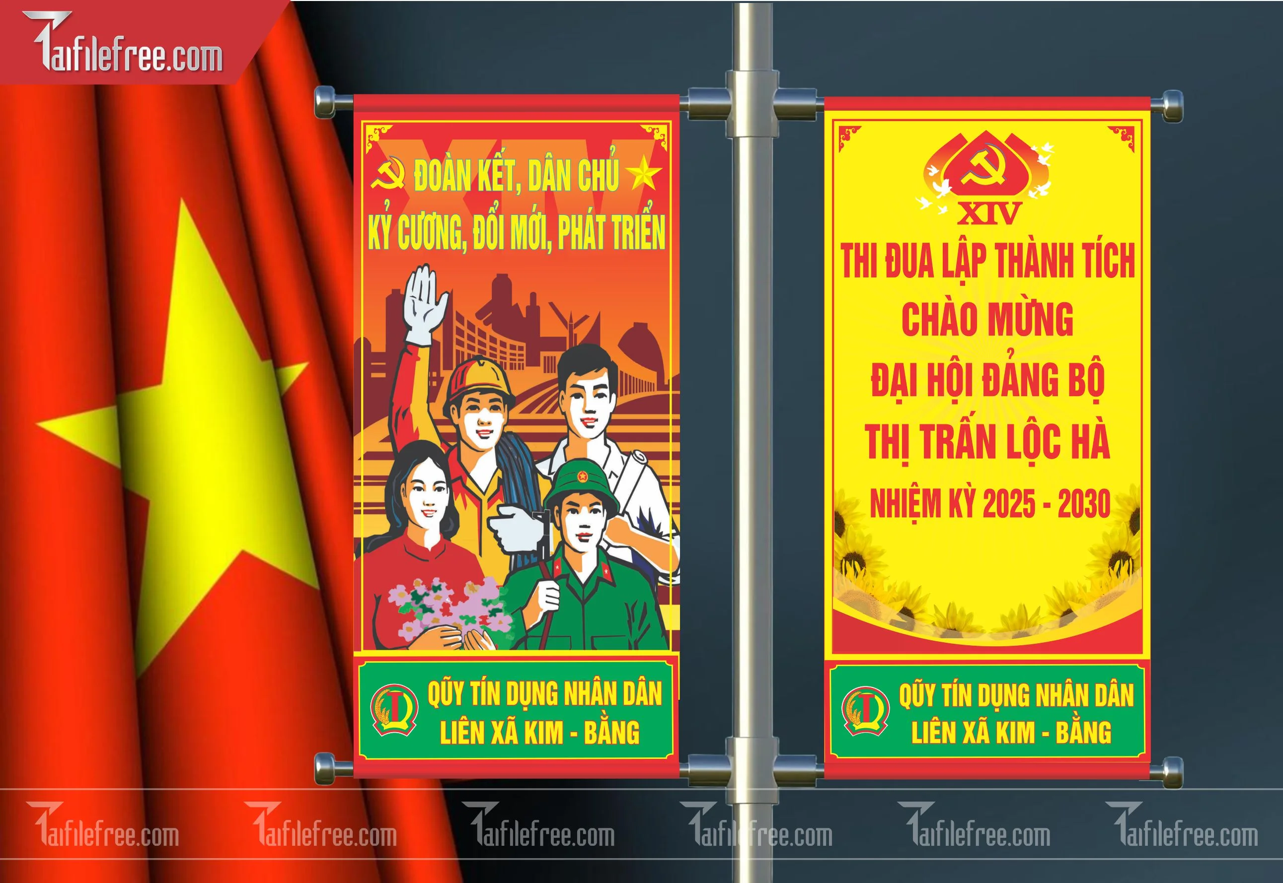Mẫu  Phướn Đại Hội Đảng Bộ_TD61