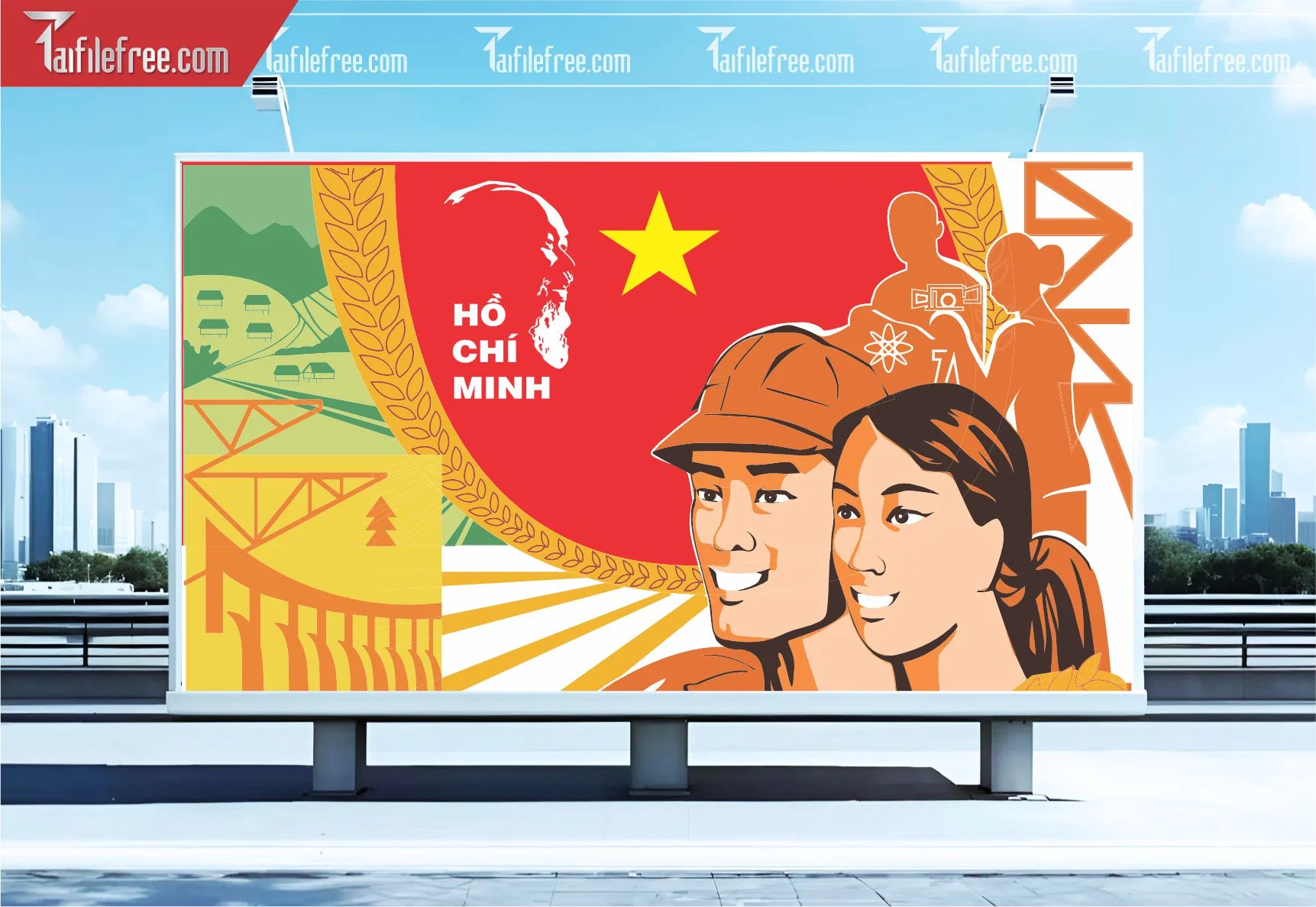 Pano Cổ Động Nông Thôn Mới TDM15