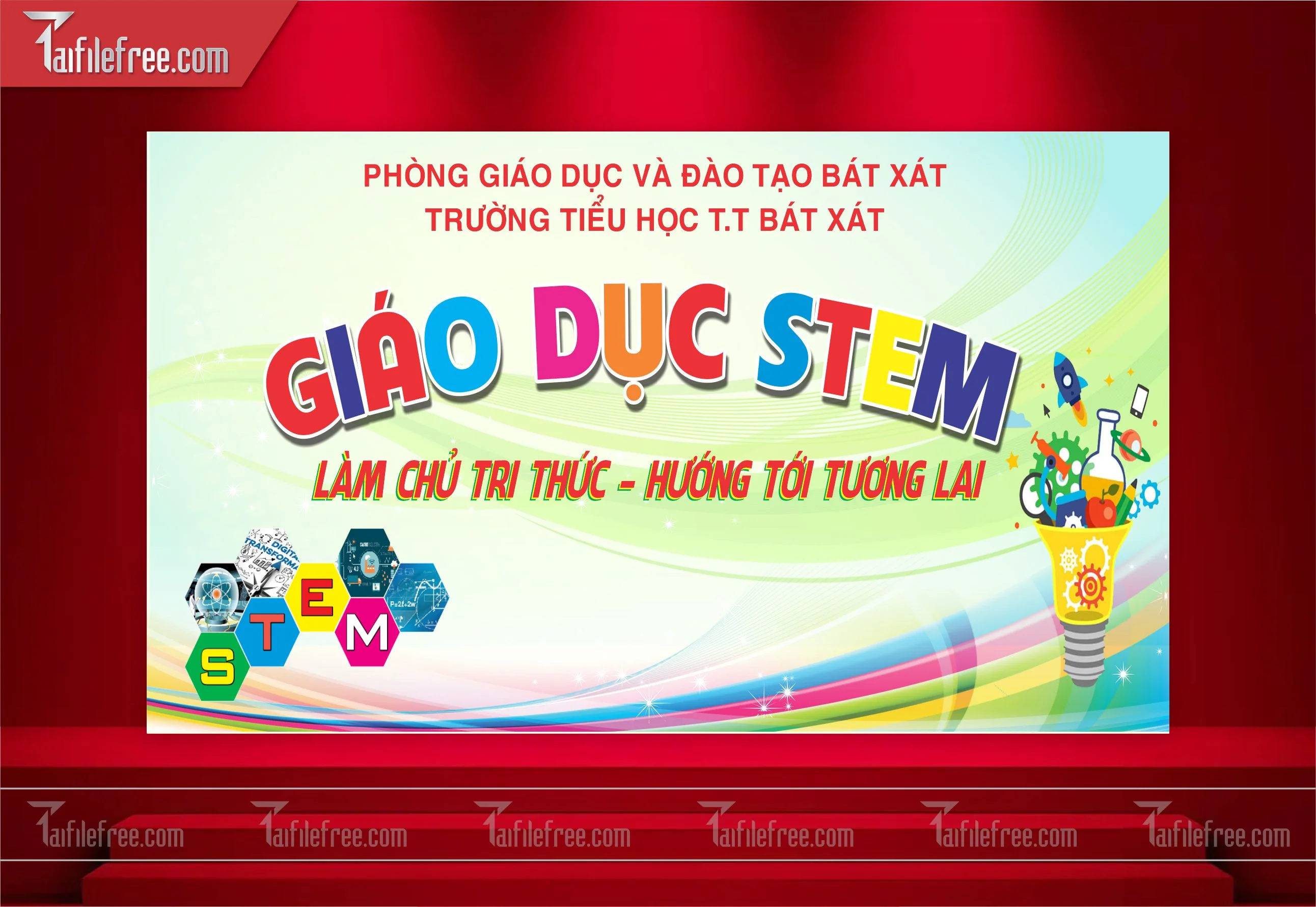 Background Phông Nền Tiểu Học, Giáo Dục Stem TH11
