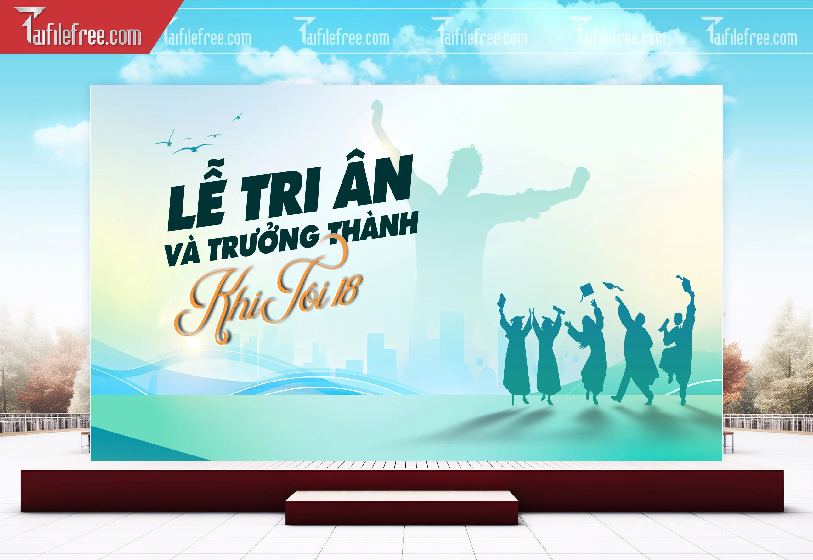 Background Lễ Tri Ân Và Trưởng Thành TK93