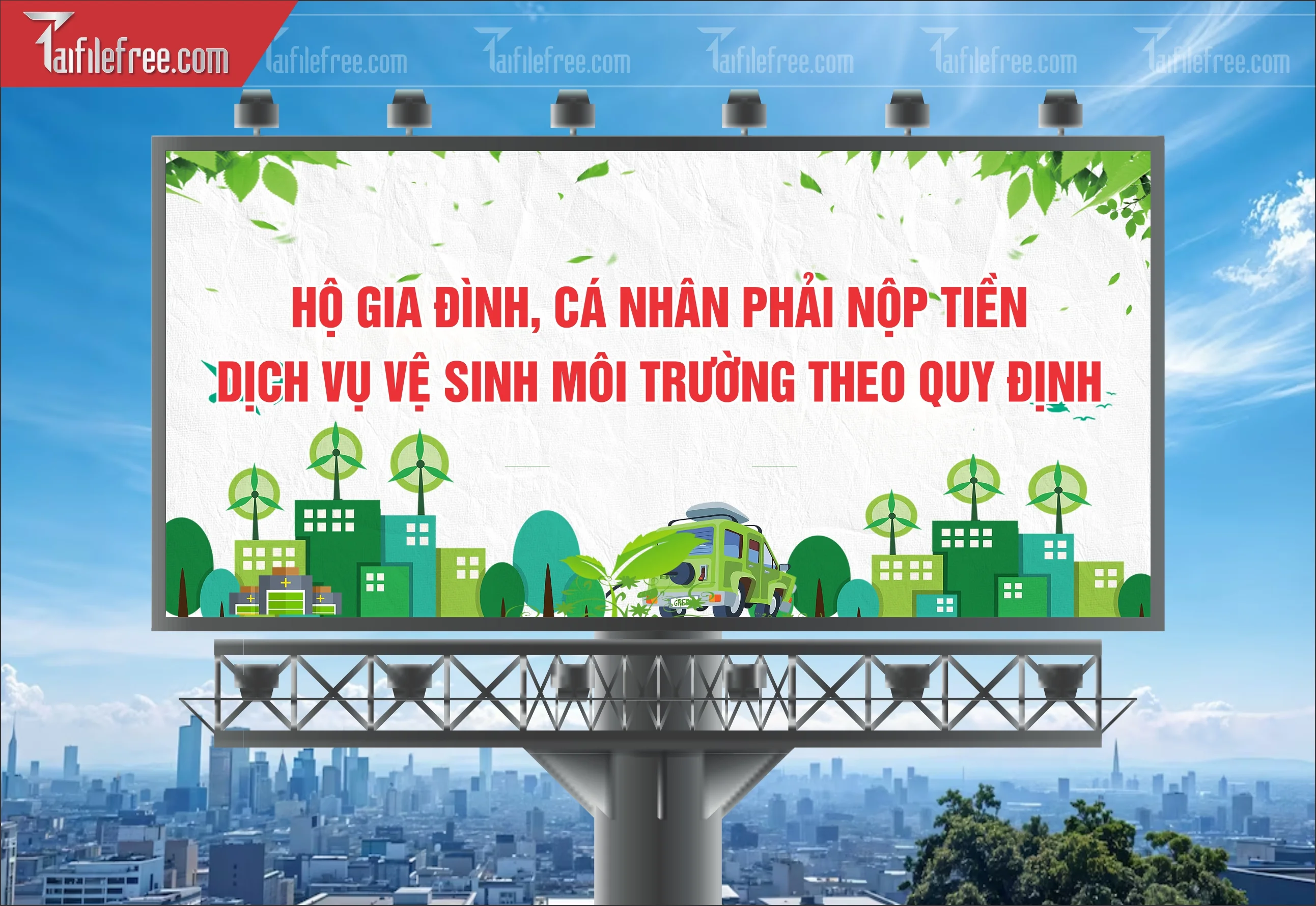 Banner  Bảo Vệ Môi Trường Xanh Sạch Đẹp TMT02