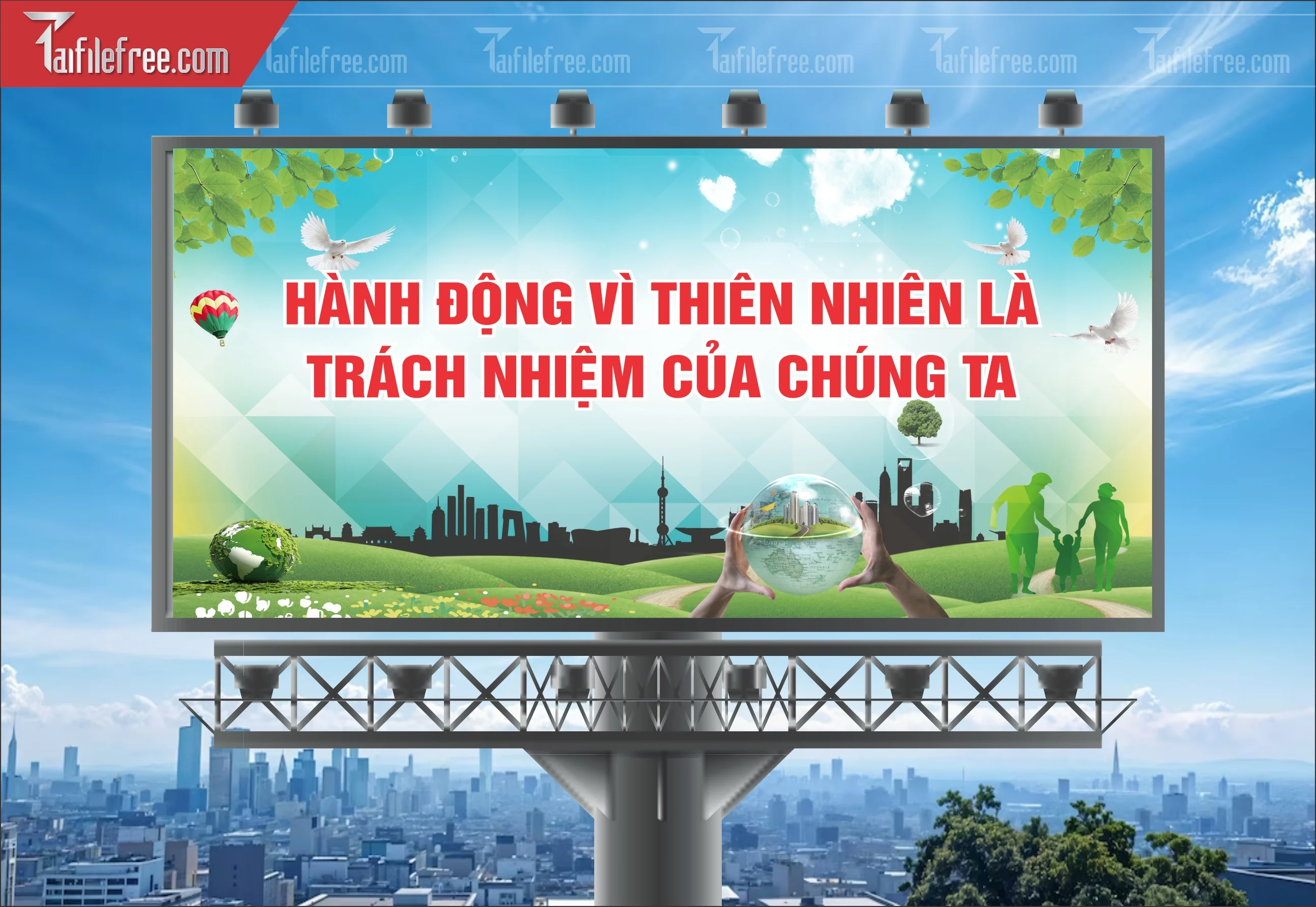 Banner  Bảo Vệ Môi Trường Xanh Sạch Đẹp TMT06