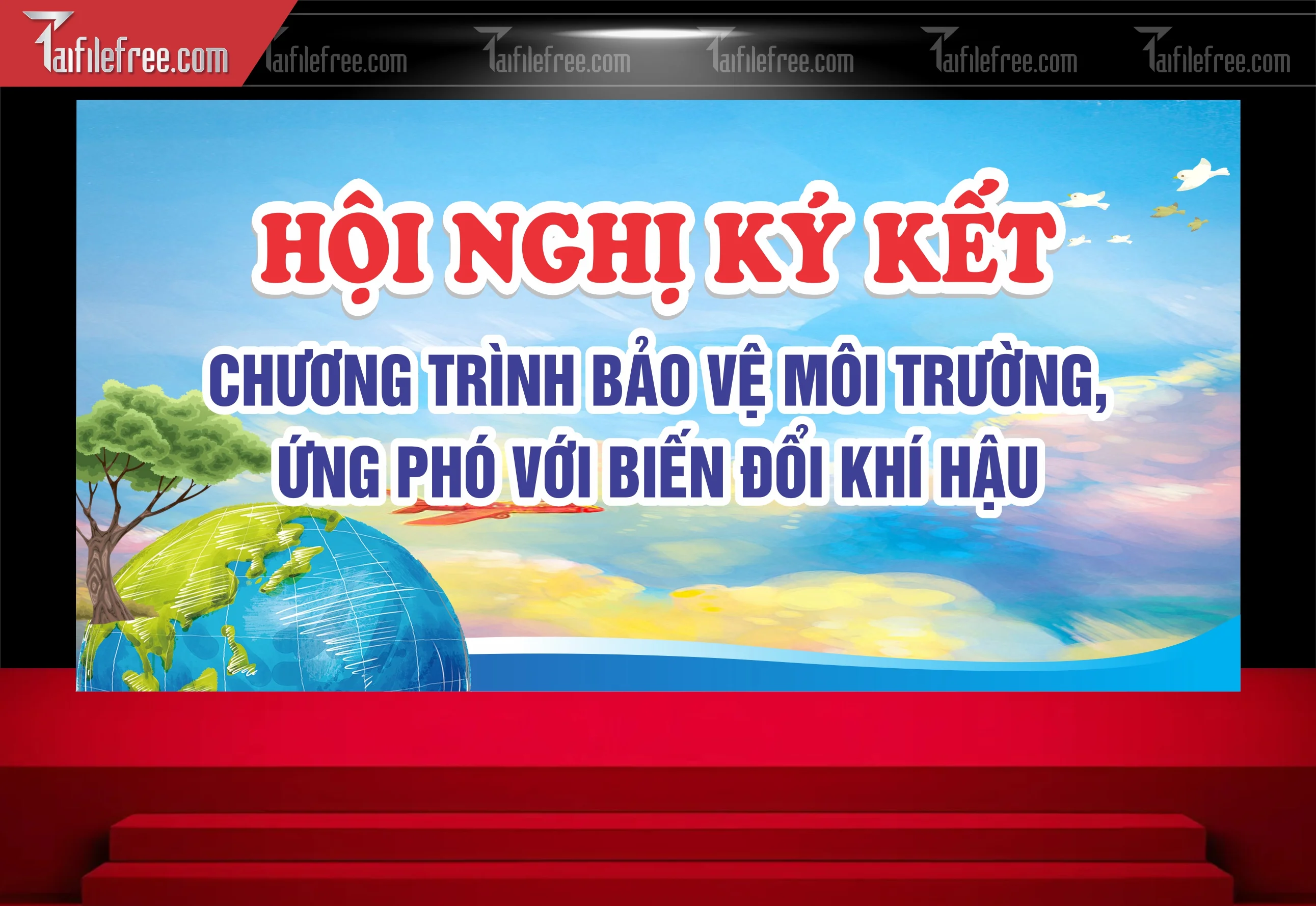 Maket Bảo Vệ Môi Trường Xanh Sạch Đẹp TMT15