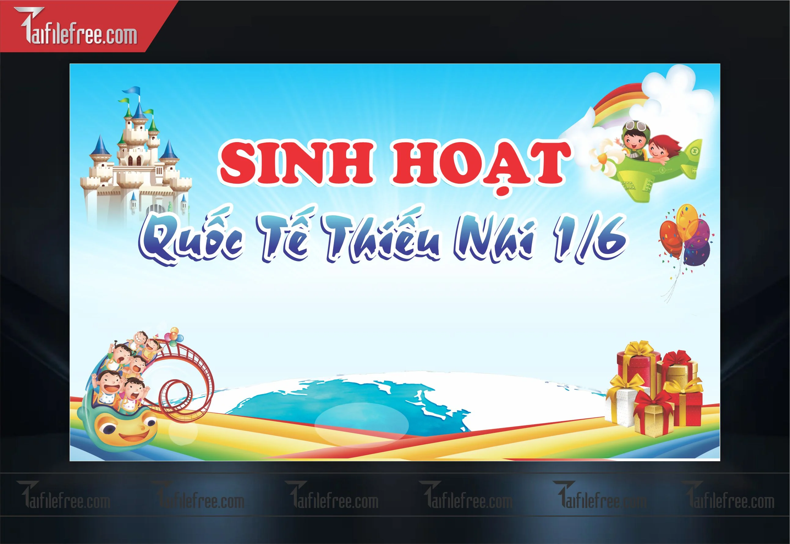 Backdrop Phông Mừng Ngày Quốc Tế Thiếu Nhi_TNV25