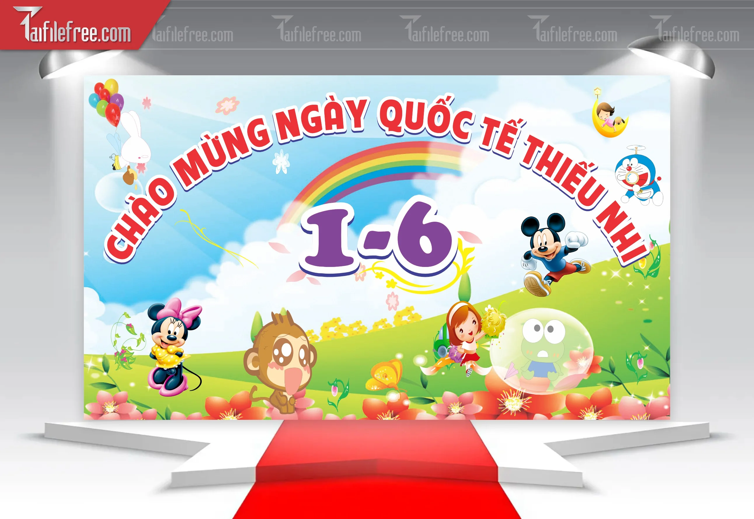 Backdrop Phông Mừng Ngày Quốc Tế Thiếu Nhi_TNV47