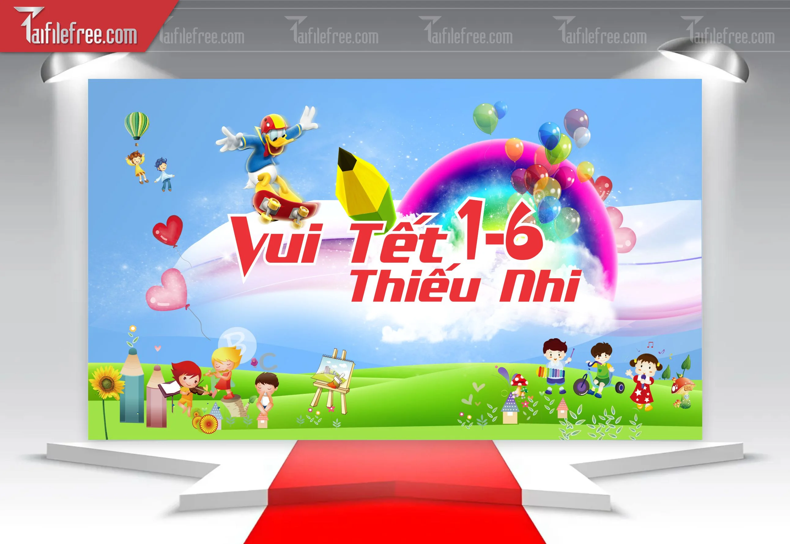 Backdrop Phông Mừng Ngày Quốc Tế Thiếu Nhi_TNV57