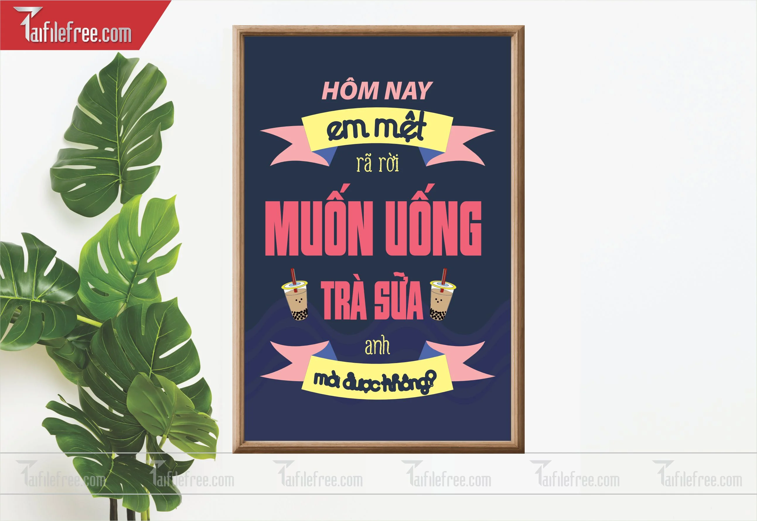 File Thiết Kế Tranh Dán Tường Quán Caffe-Trà Sữa_TP09
