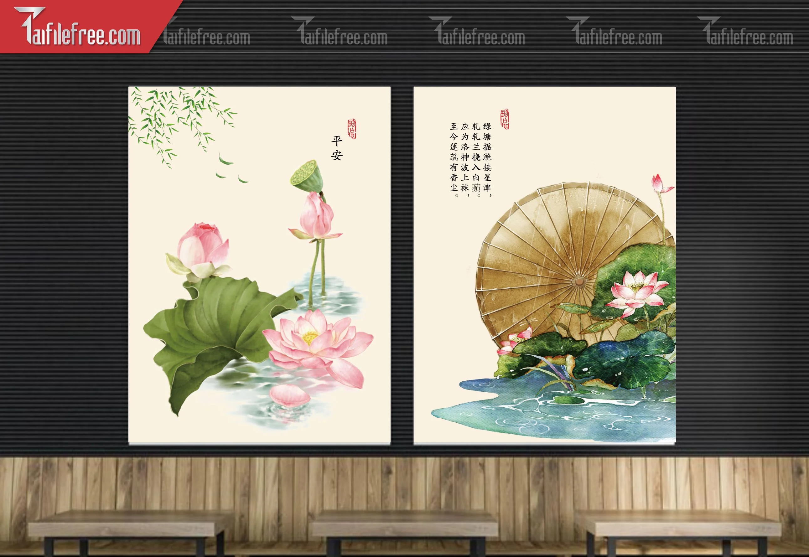 File Tranh Tường Trang Trí Quán Cà Phê, Trà Sữa_TP16