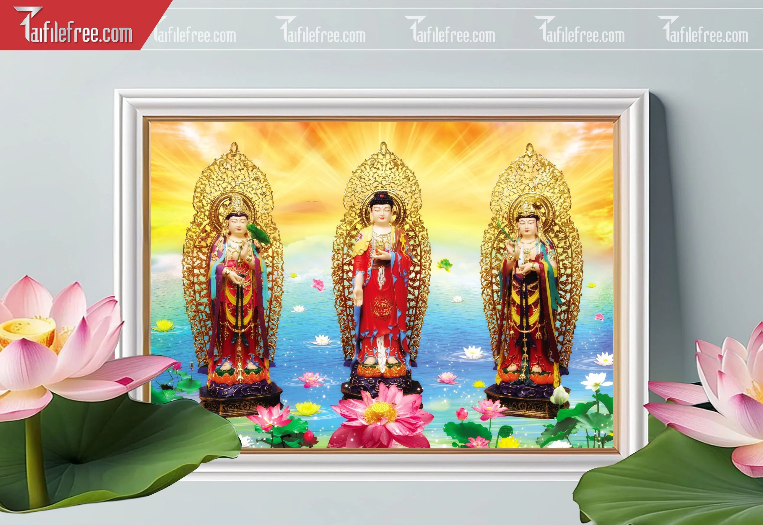 Tranh 3D Phật Giáo Đẹp_TQ10
