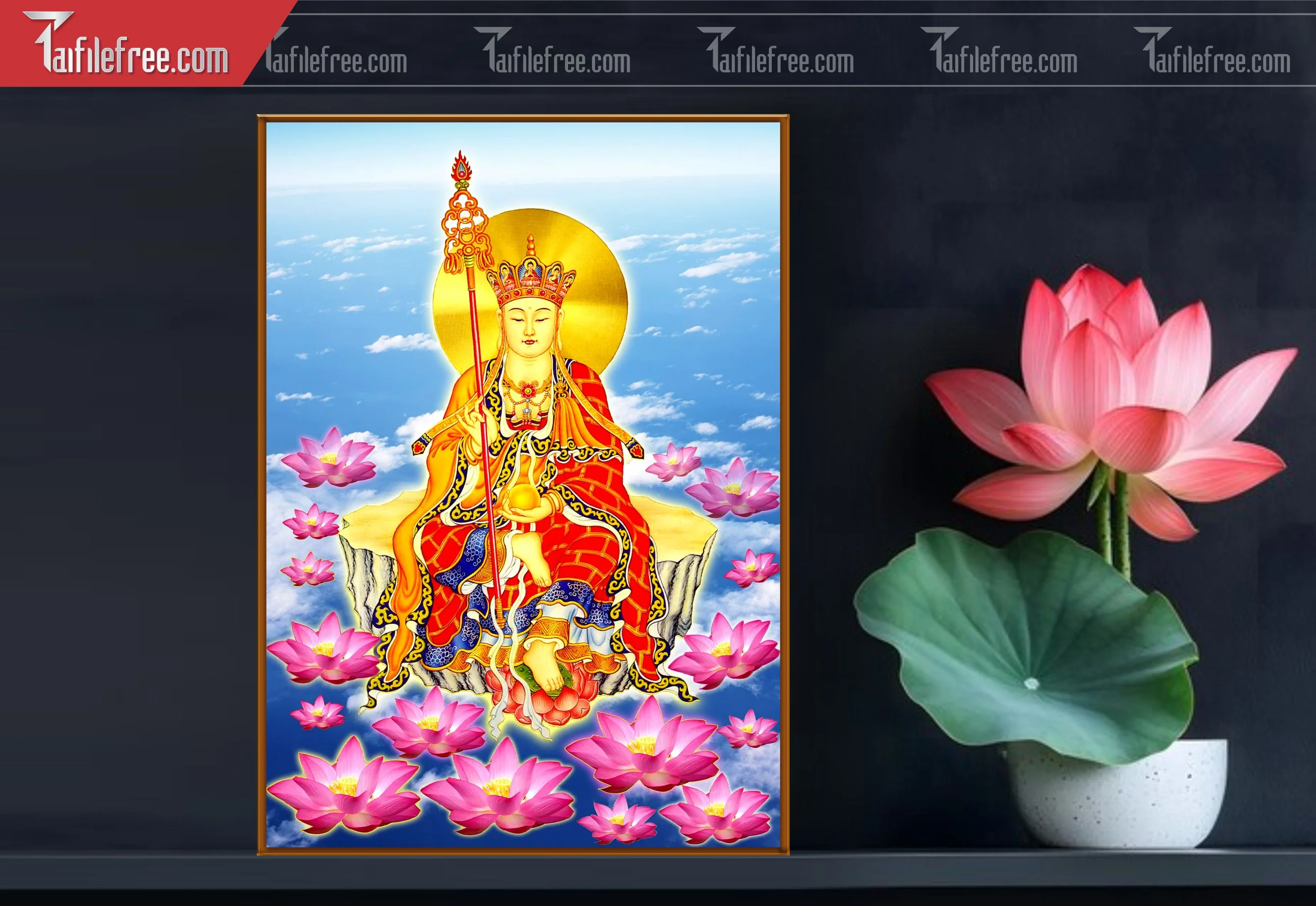 Tranh 3D Phật Giáo Đẹp_TQ33