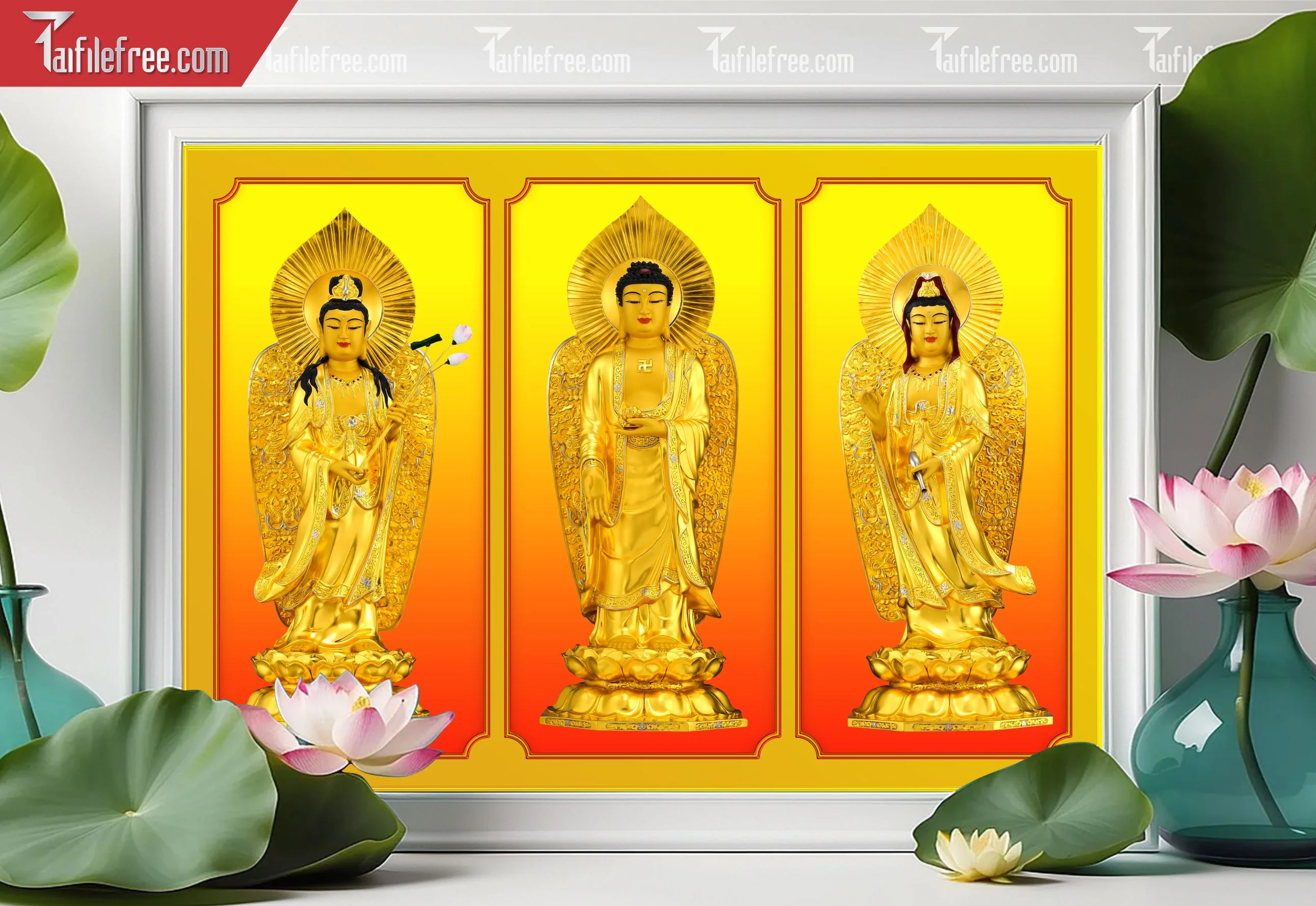Tranh 3D Phật Giáo Đẹp_TQ38