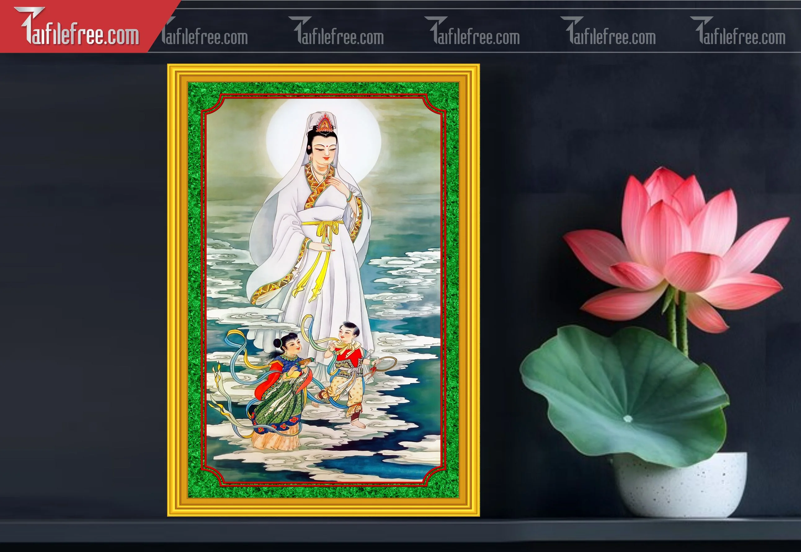 Tranh 3D Phật Giáo Đẹp_TQ41
