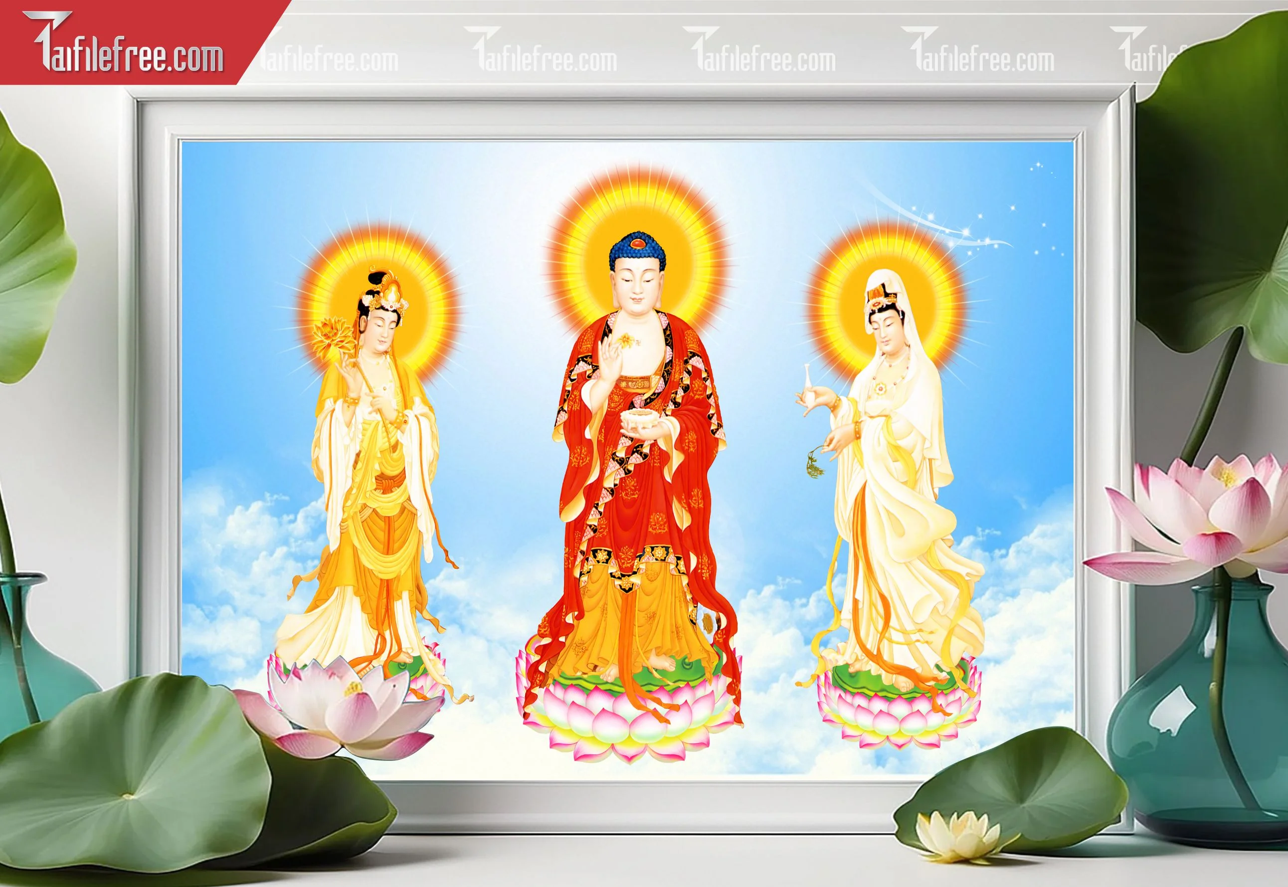 Tranh 3D Phật Giáo Đẹp_TQ48