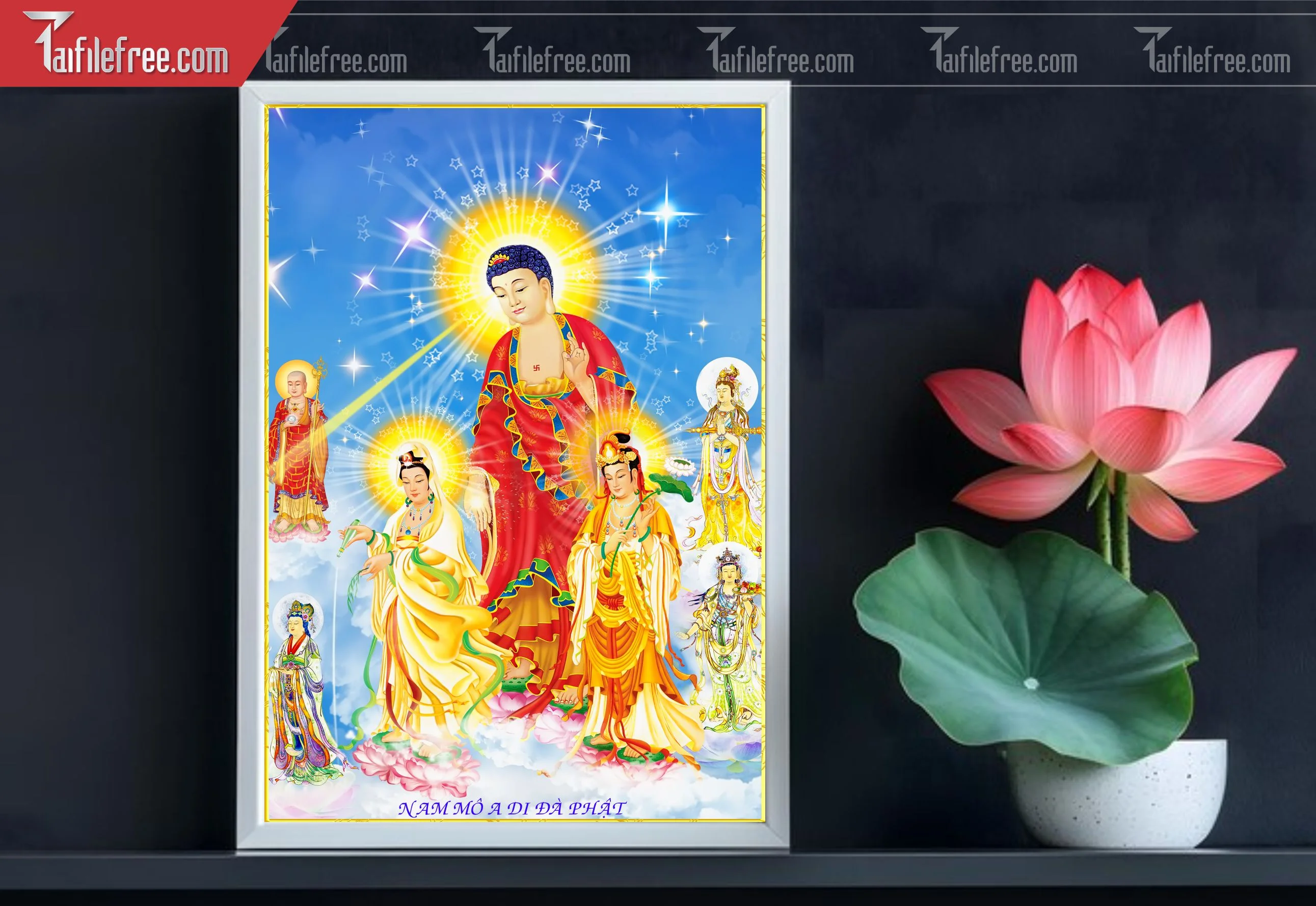 Tranh 3D Phật Giáo Đẹp_TQ57