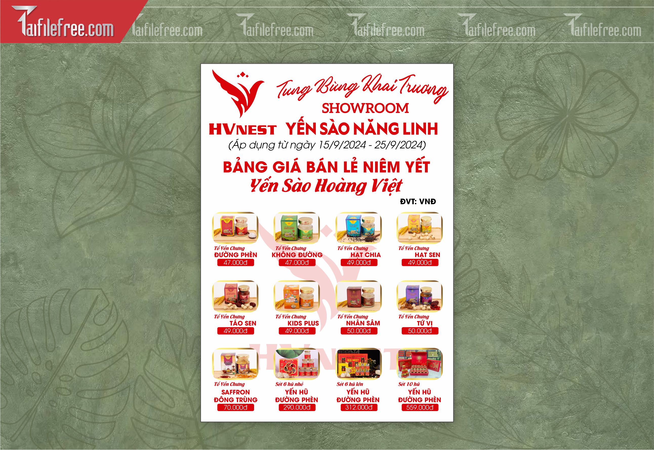File Thiết Kế Mẫu Tờ Rơi Yến Sào_TR31