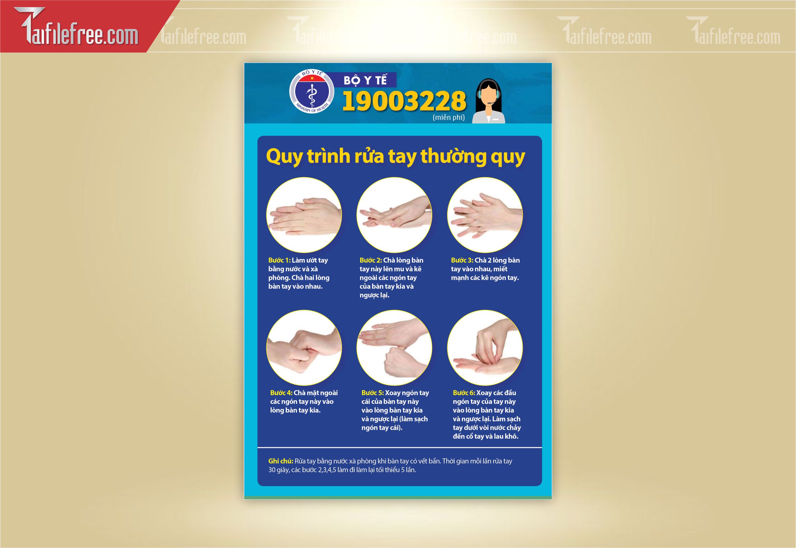 Mẫu Tờ Rơi Quy Trình Rửa Tay_TR51