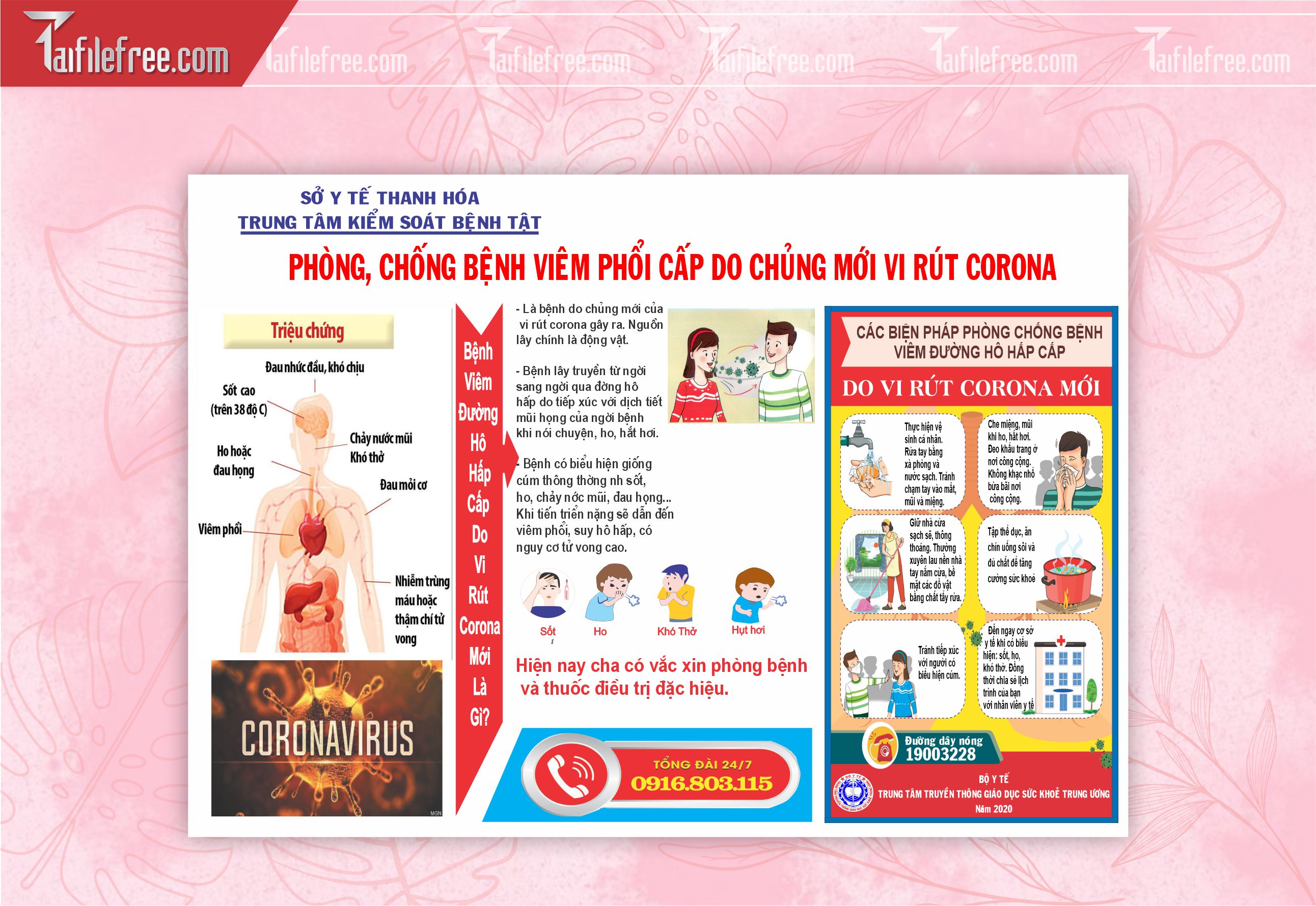 Mẫu Tờ Rơi Phòng Chống Virus Corona_TR75