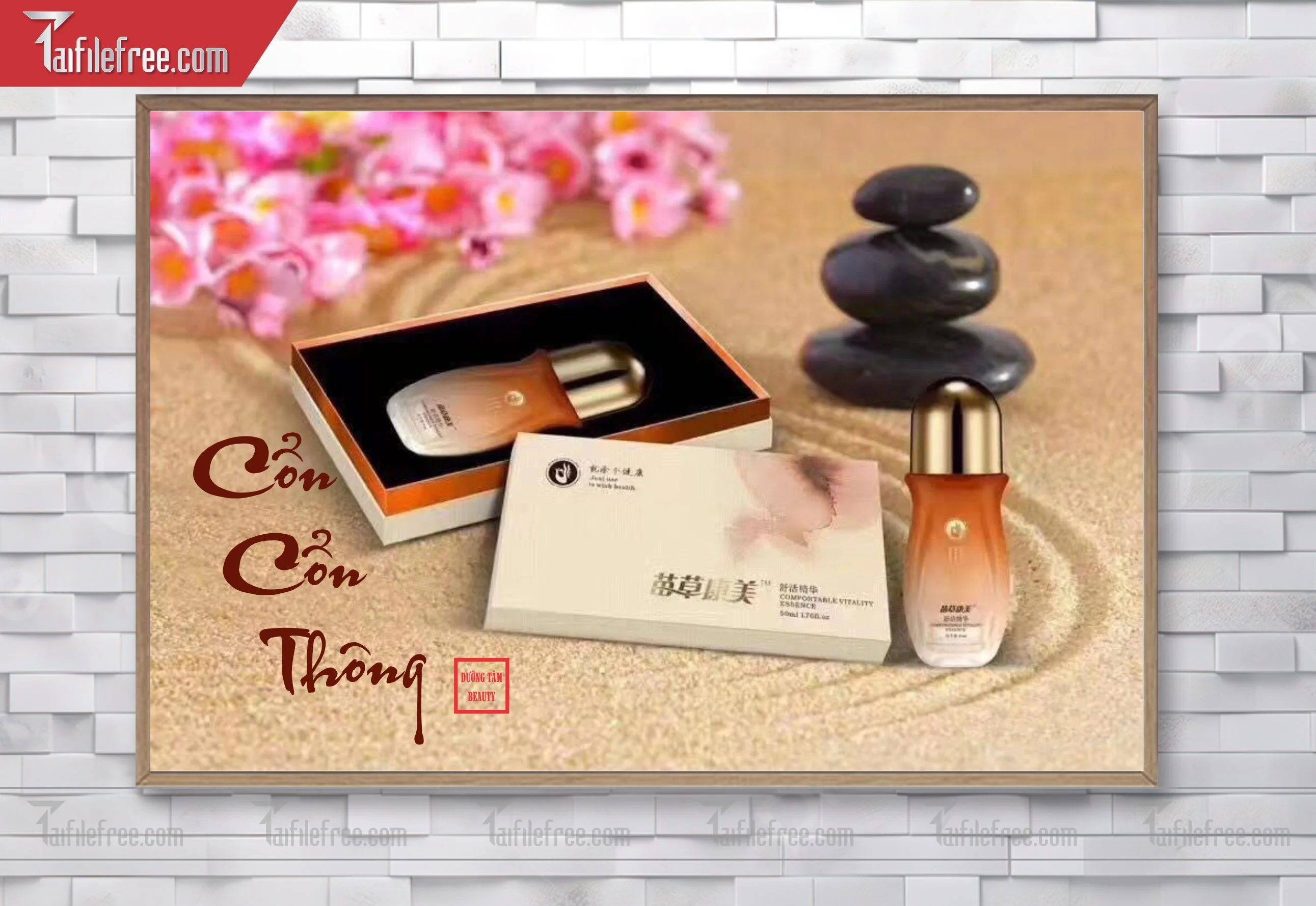 File tranh trang trí spa TS09