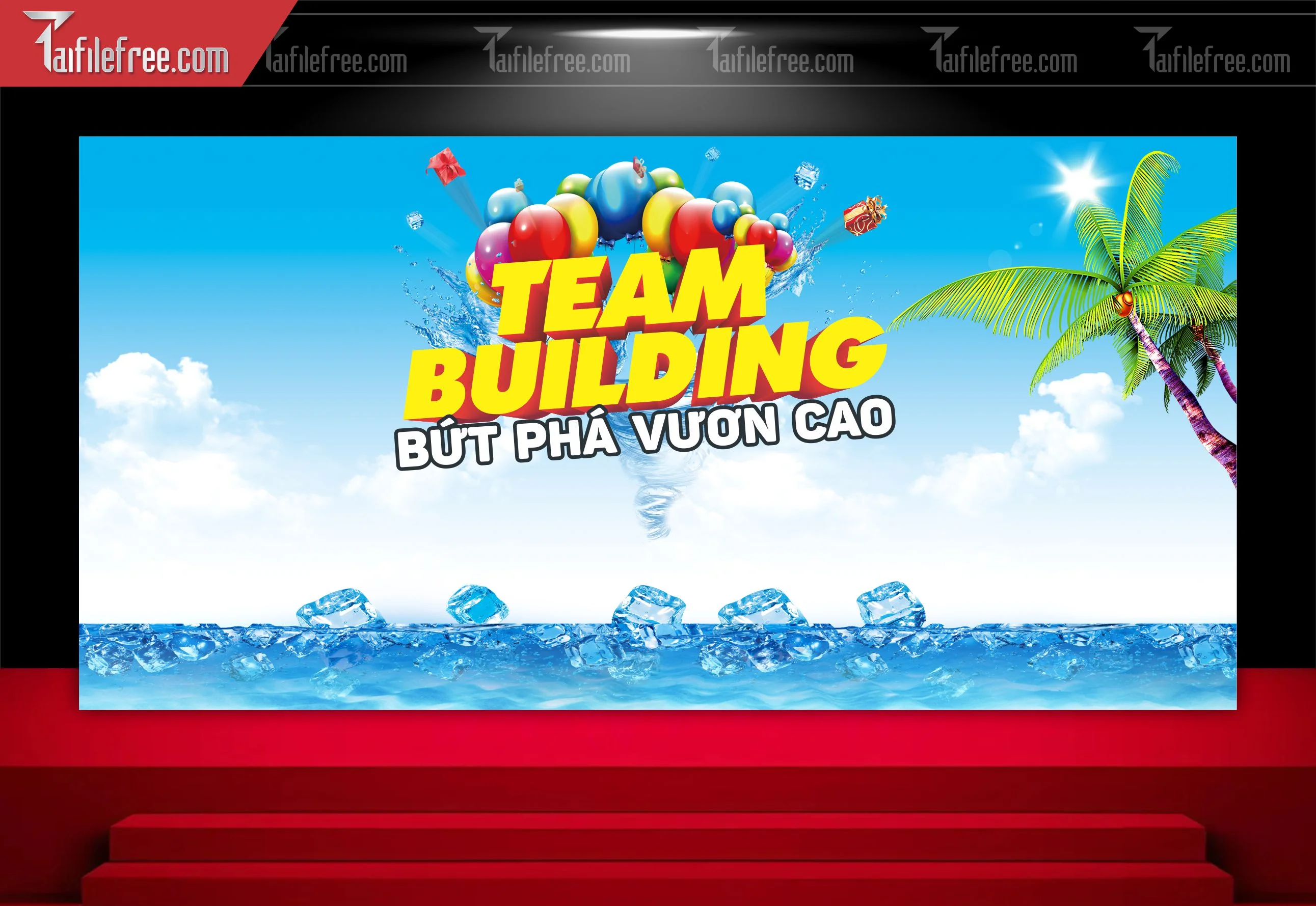 Backdrop Team Building Đẹp, Sôi động Và Chuyên Nghiệp_TT51