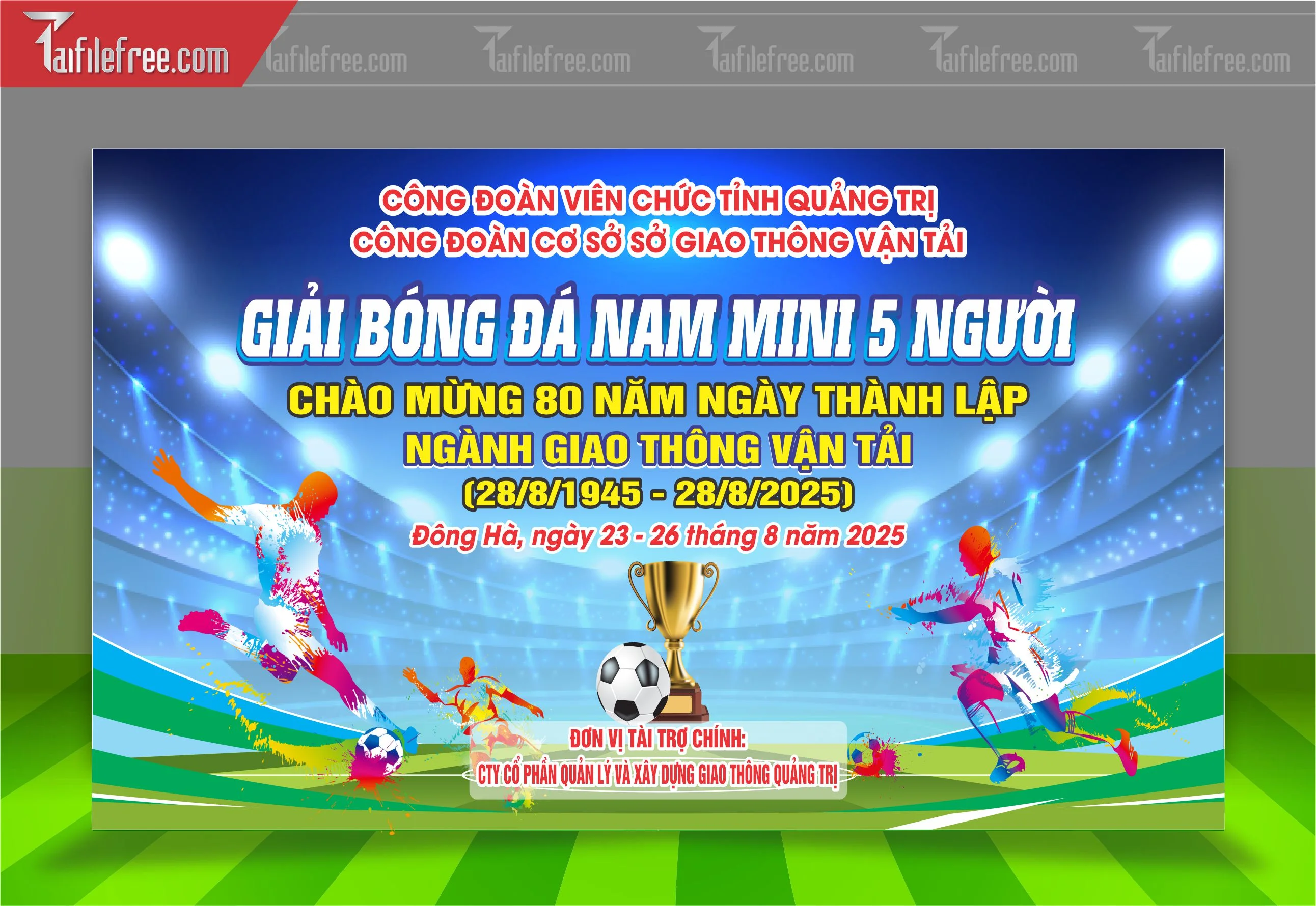Mẫu Background Thể Thao Giải  Bóng Đá Động, Ấn Tượng_TTK101