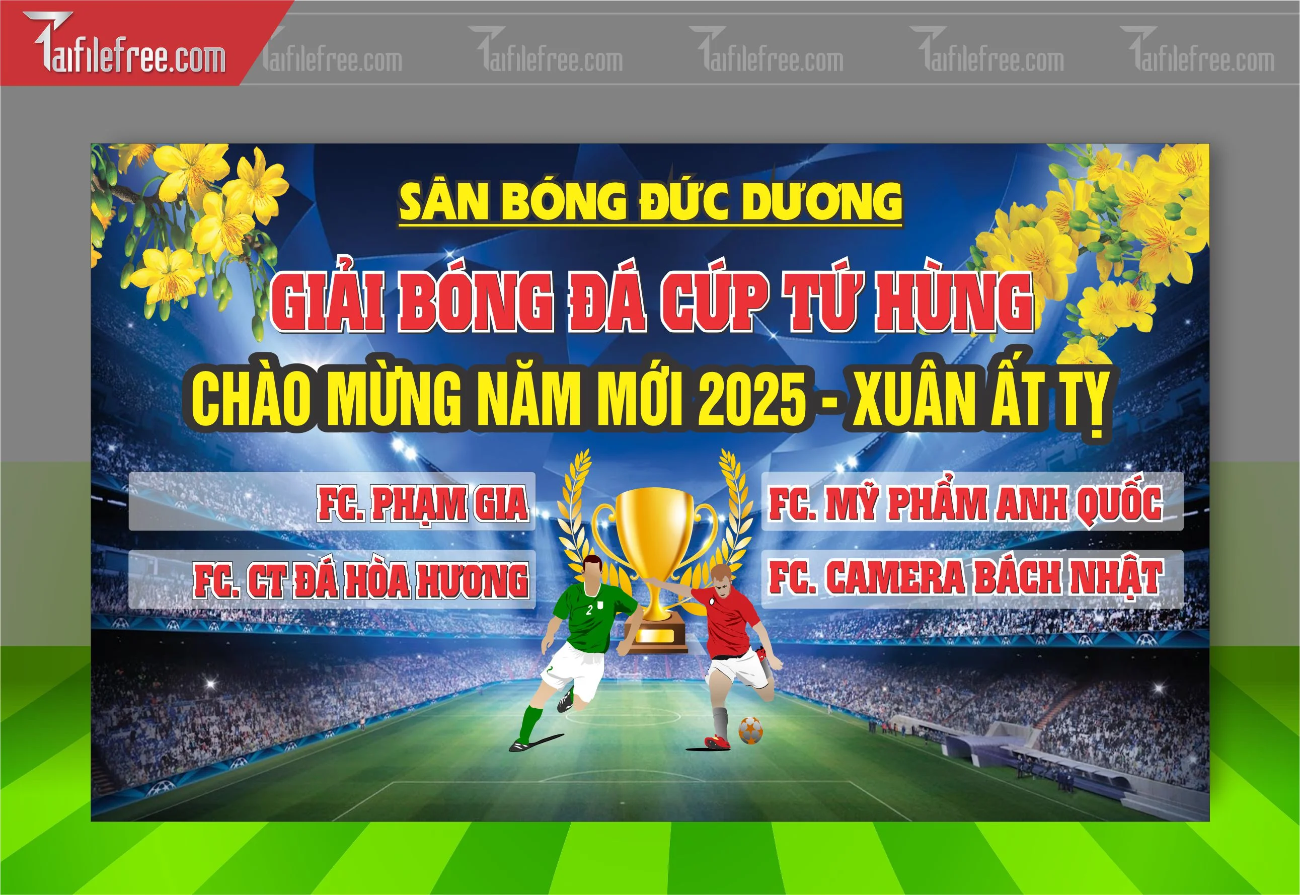 Mẫu Background Thể Thao Bóng Đá Động Ấn Tượng TTK38