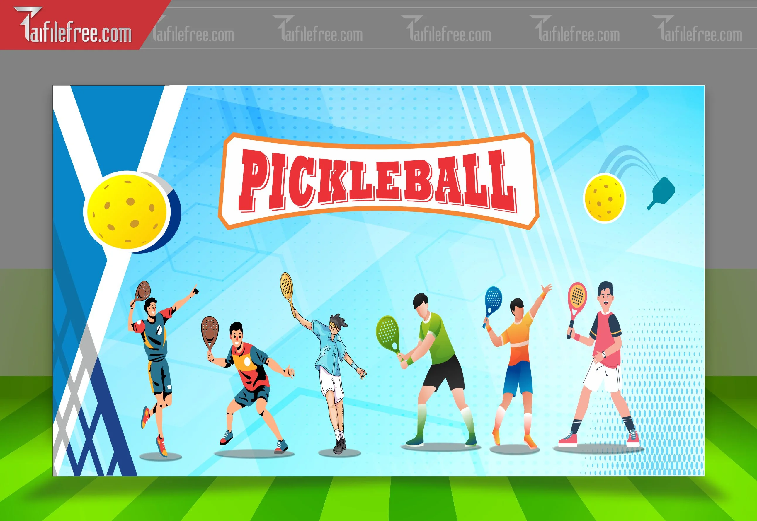 Mẫu Background Thể Thao Pickleball Ấn Tượng_TTK72