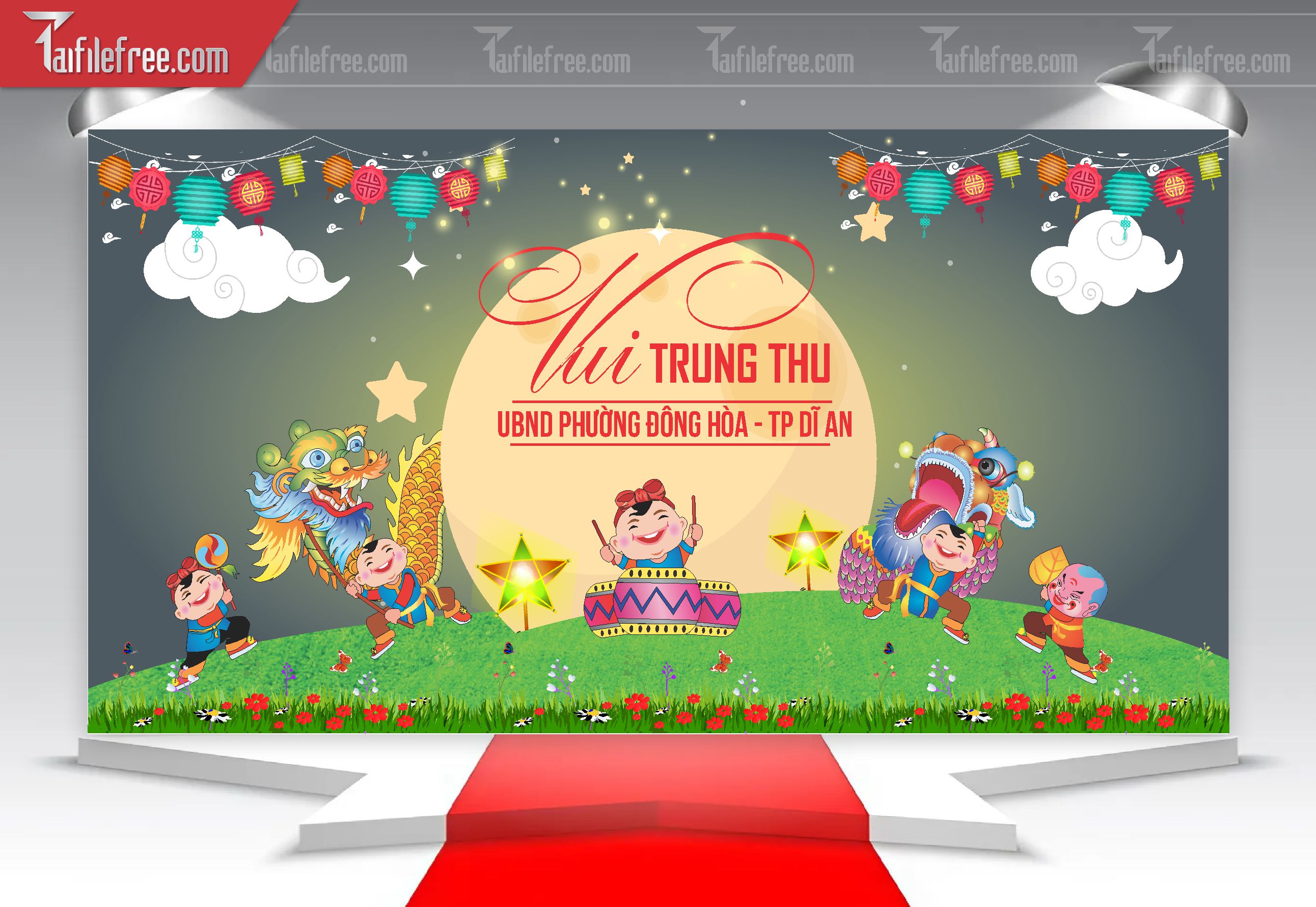 Mẫu Backdrop Trung Thu Đẹp Mắt Sáng Tạo_TTV60